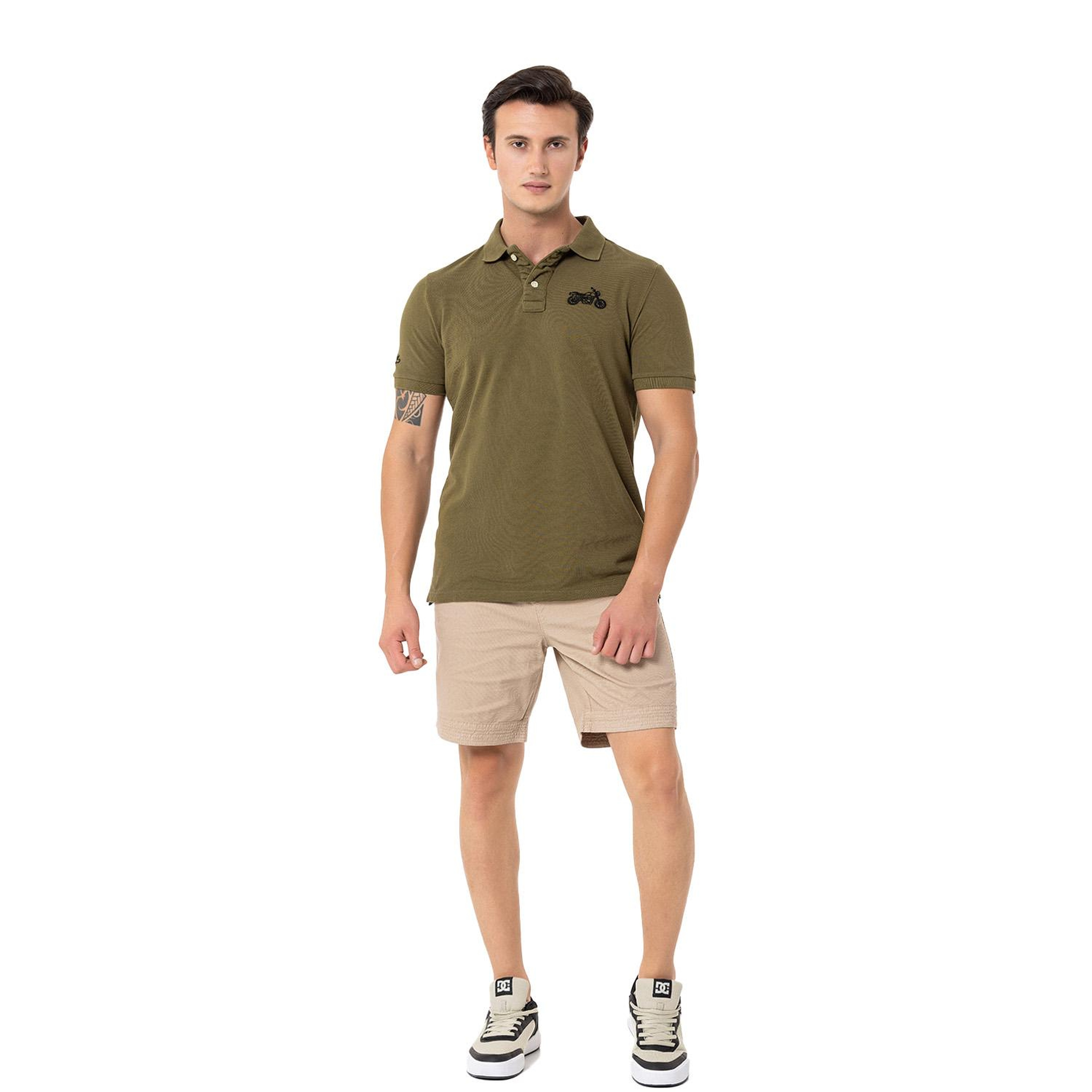 Routefield Pads Erkek Yeşil Polo Tişört