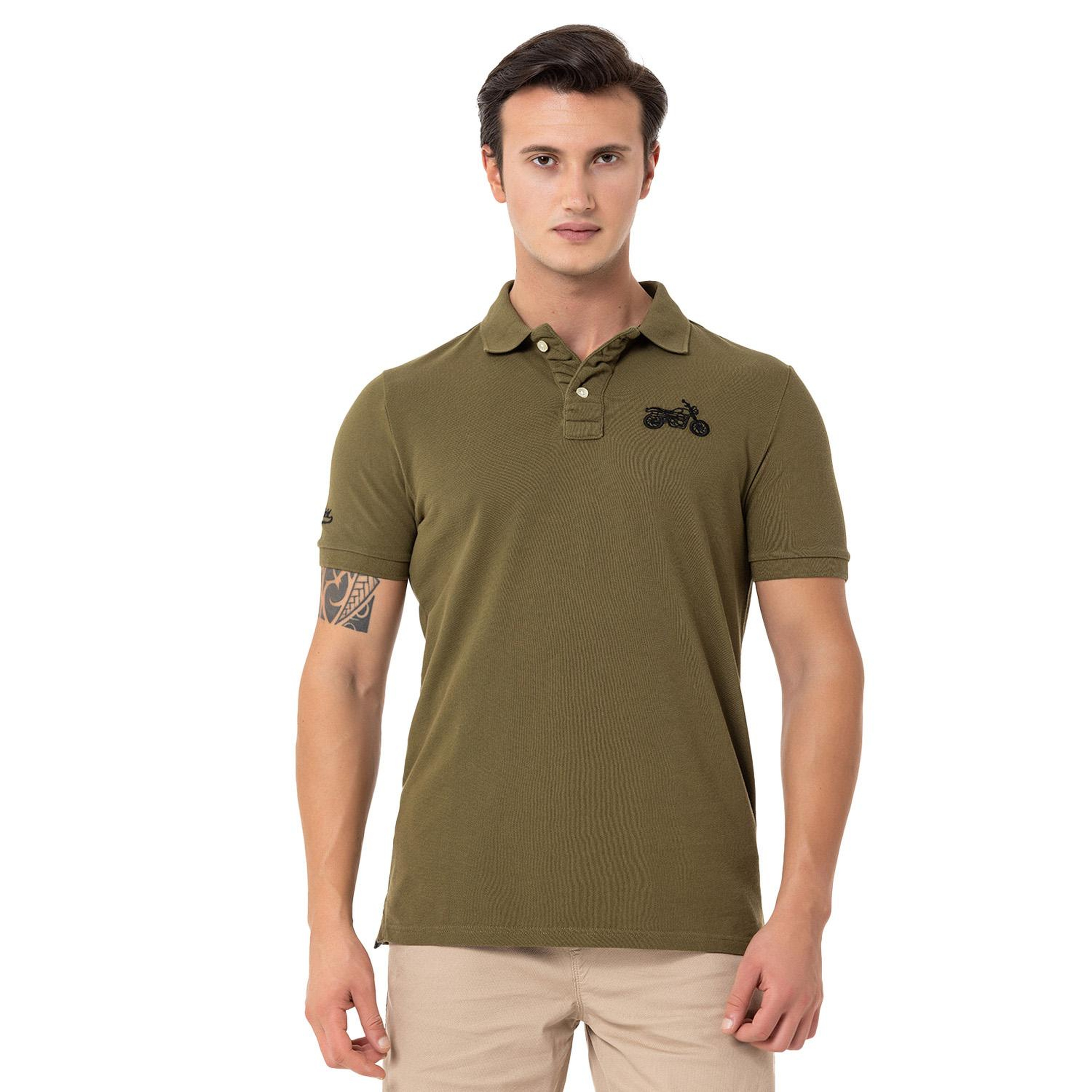 Routefield Pads Erkek Yeşil Polo Tişört