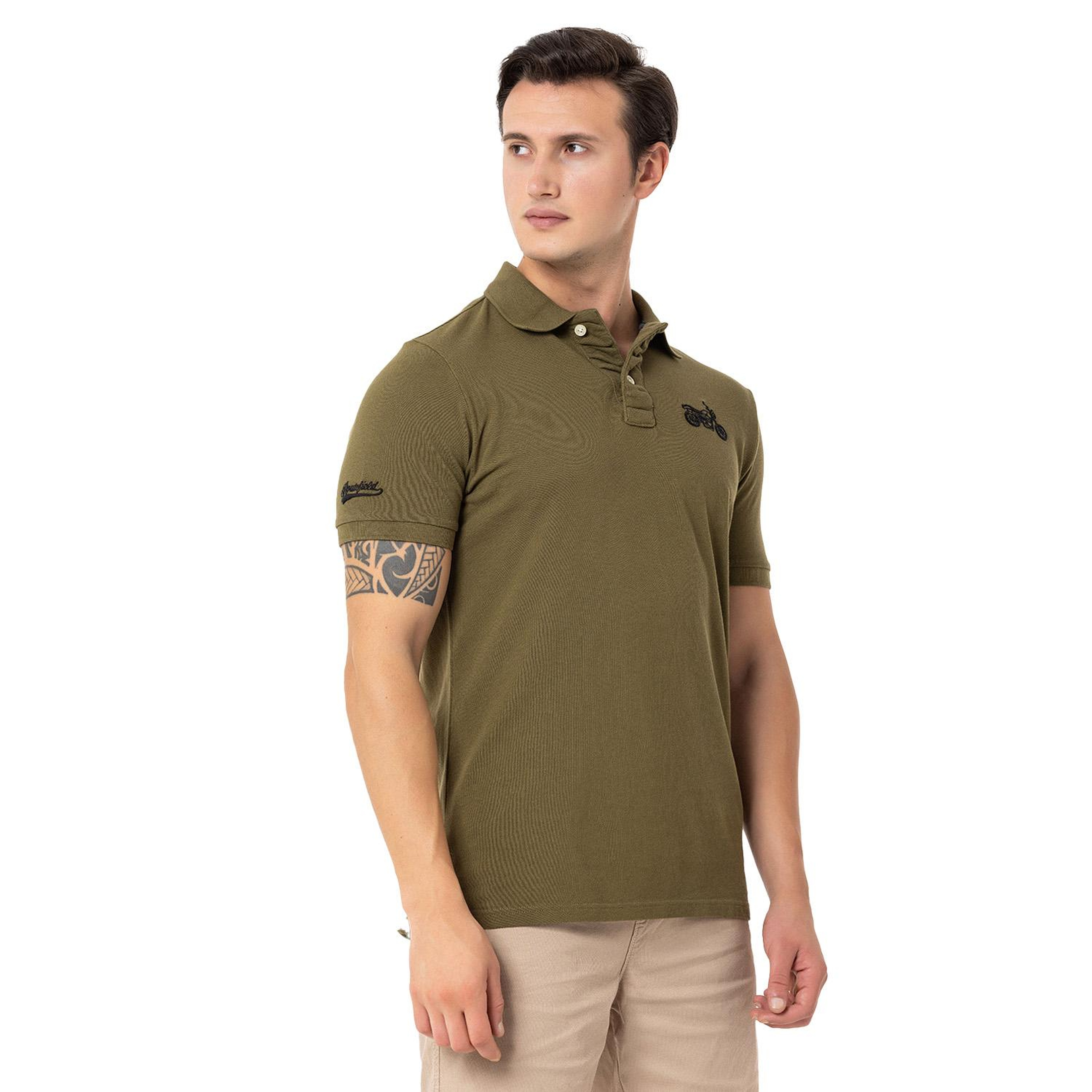 Routefield Pads Erkek Yeşil Polo Tişört