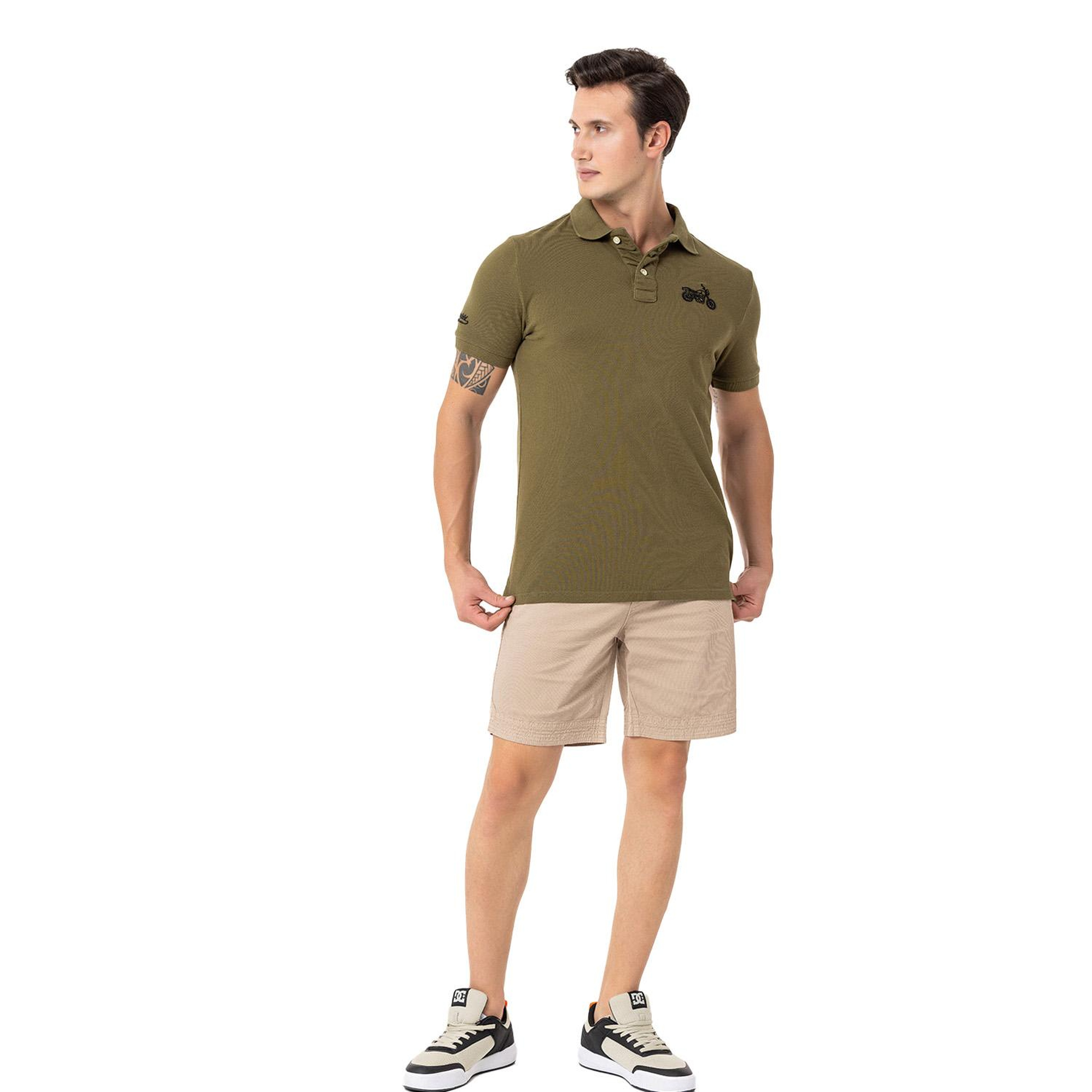 Routefield Pads Erkek Yeşil Polo Tişört