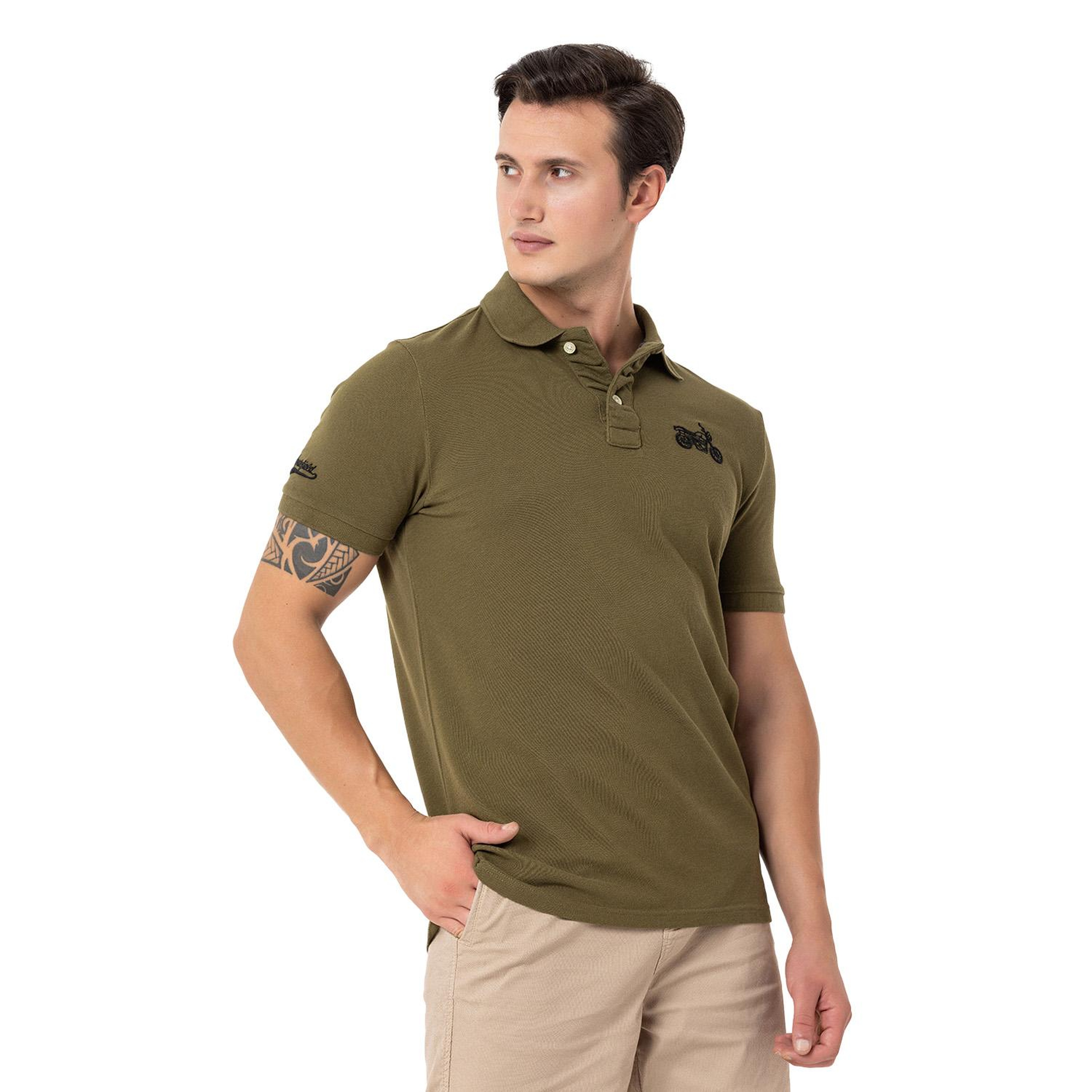 Routefield Pads Erkek Yeşil Polo Tişört