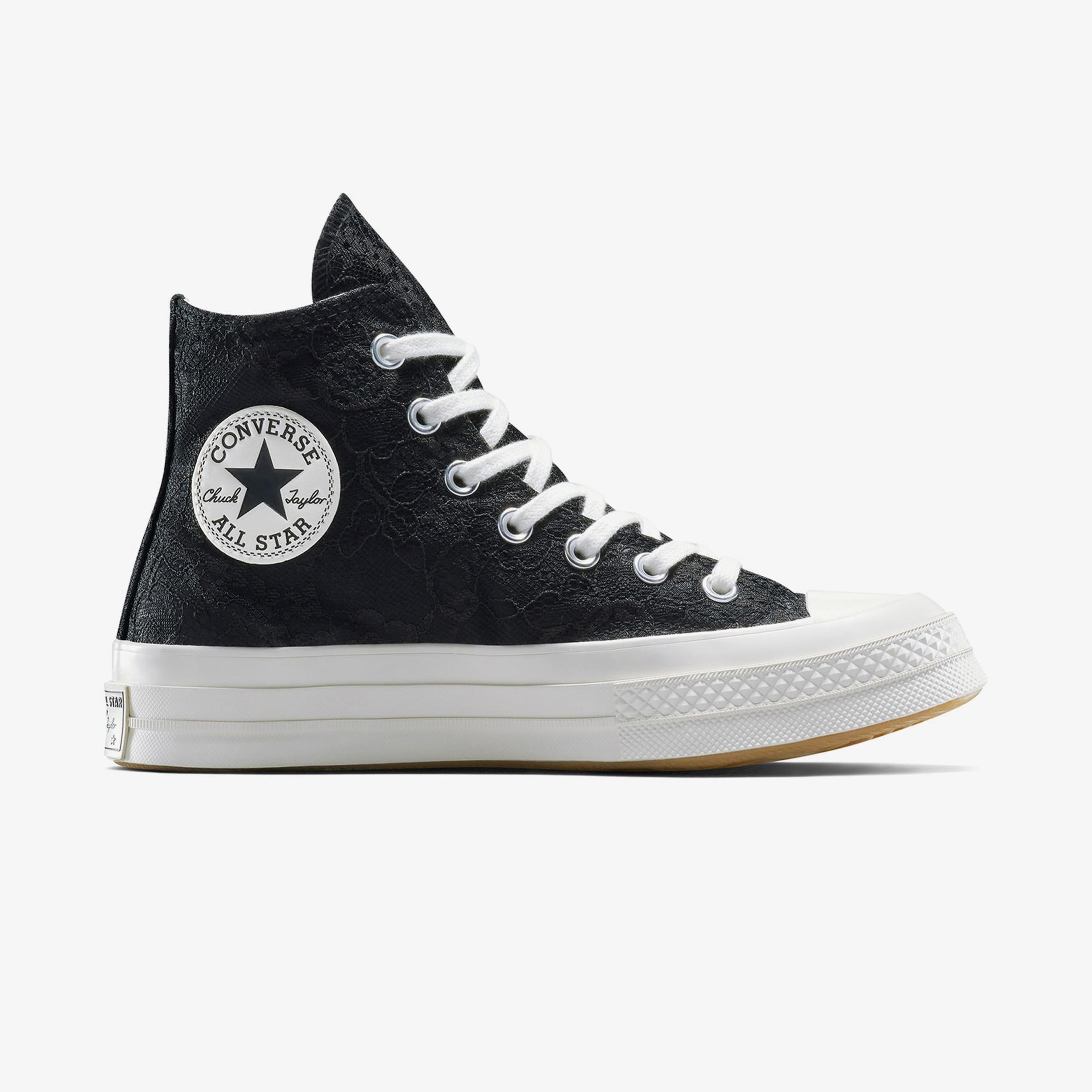 Converse Chuck 70 Kadın Dantelli Siyah Sneaker