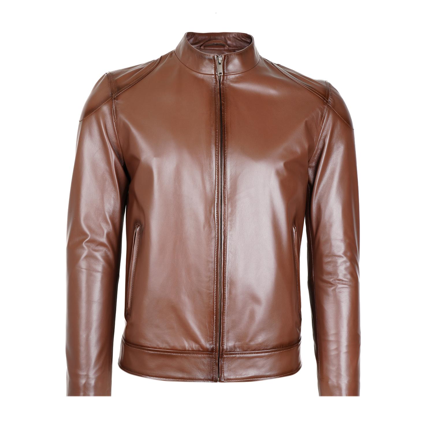 Manlio Kahve Erkek Deri Mont