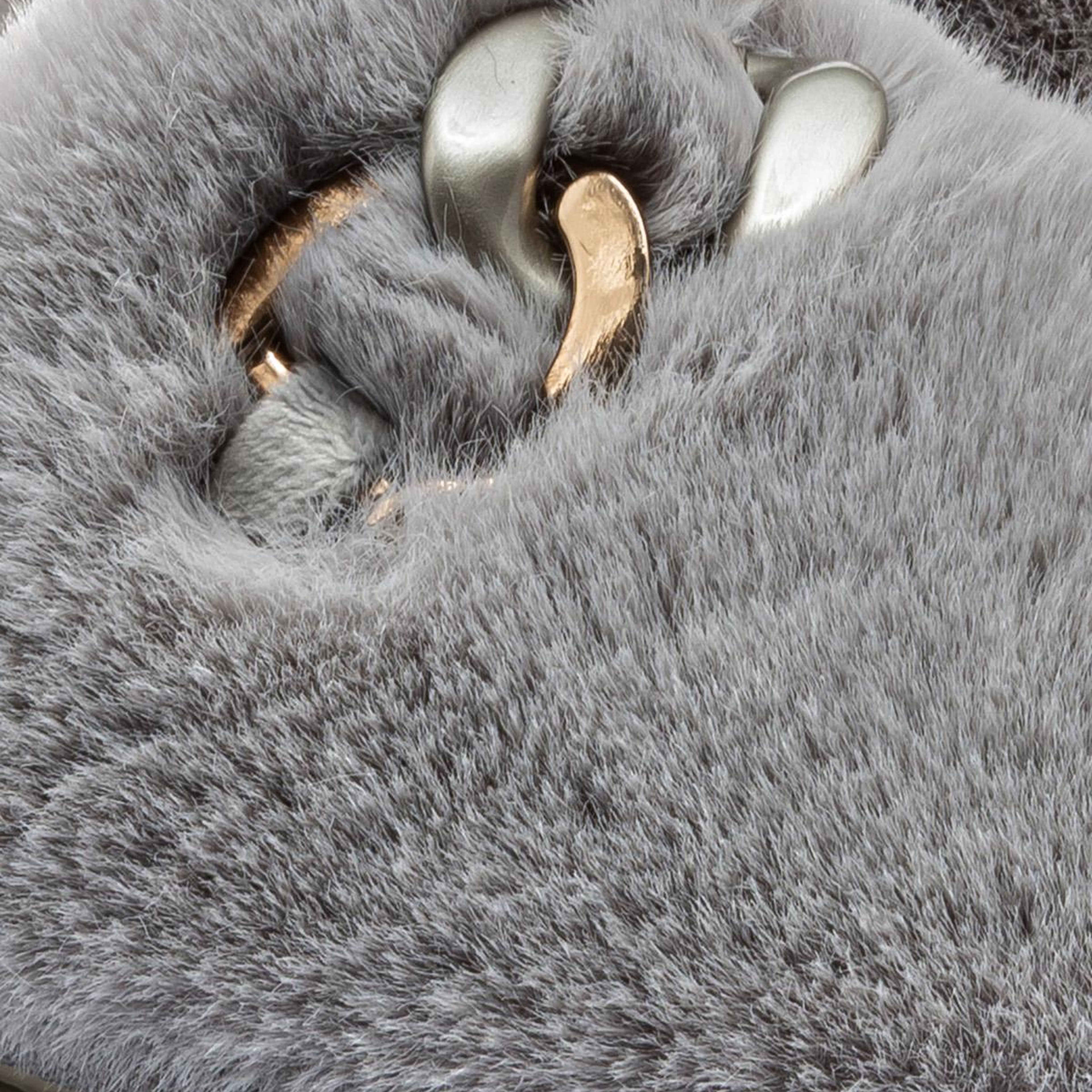 Perla Peluş Kadın Ev Terliği Gri 37/41