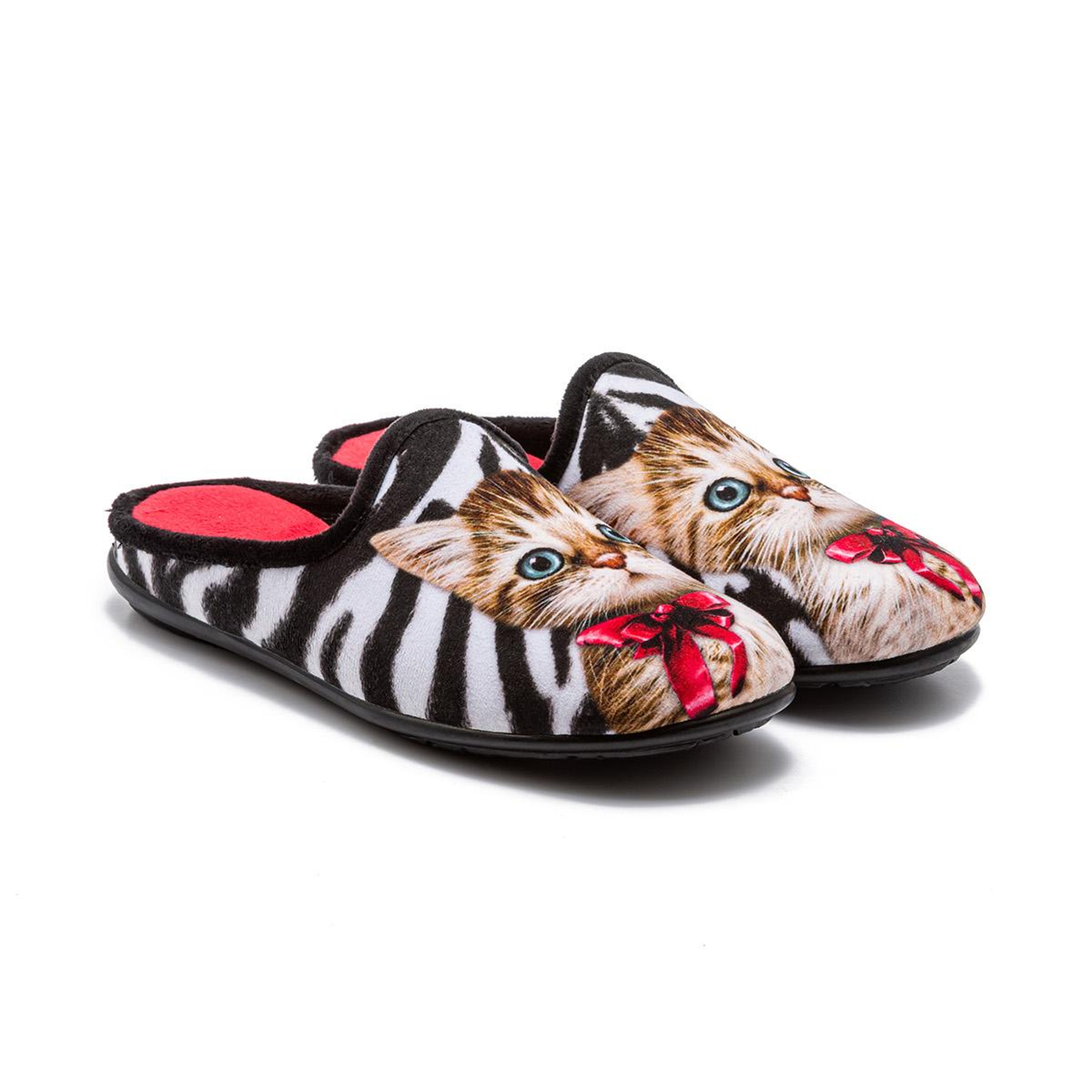 Hera Kadın Ev Terliği Siyah-Beyaz 37/41