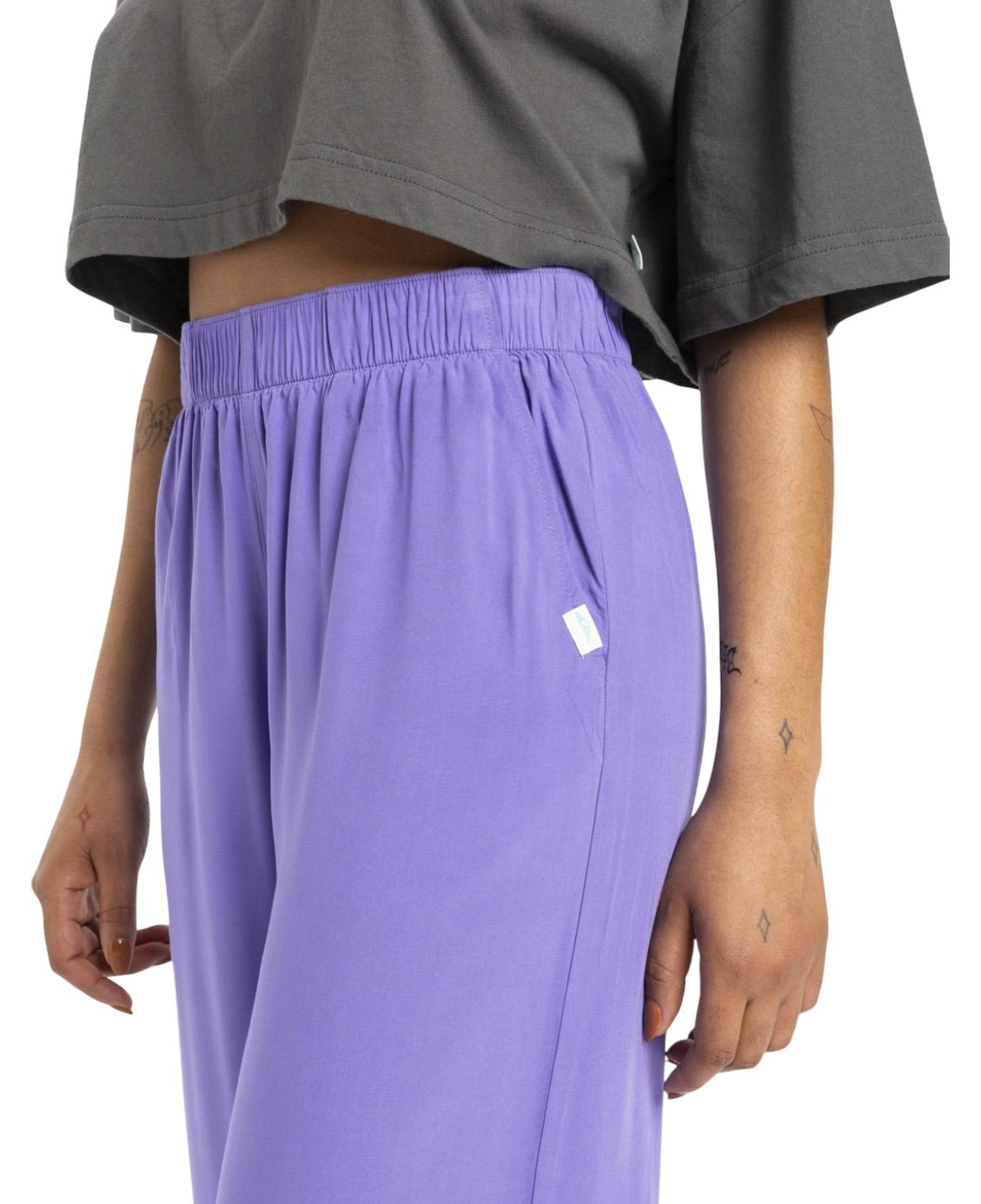 Quiksilver Hono Pant Kadın Mor Pantolon