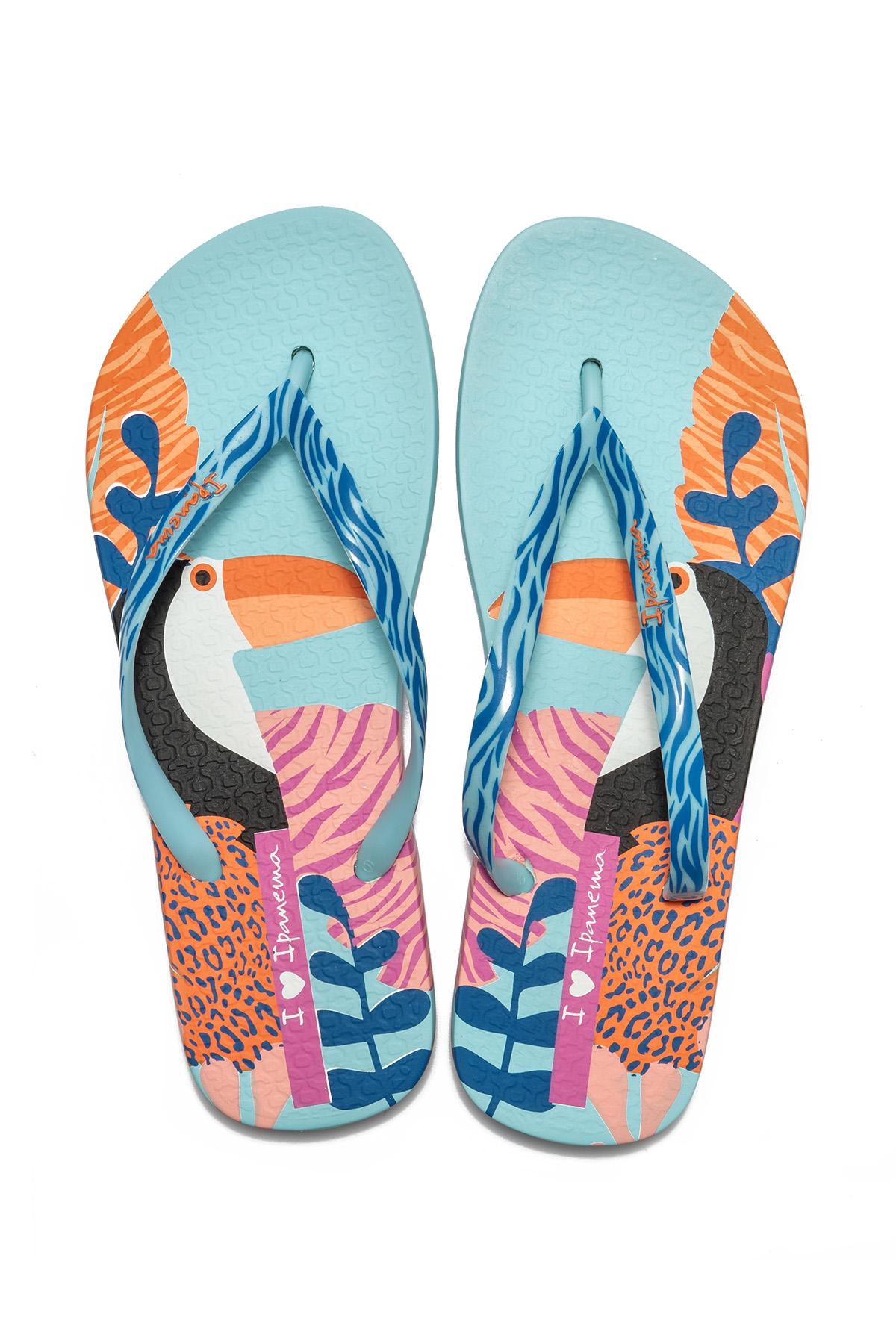 Selva Kadın Parmak Arası Terlik Mavi 35/42