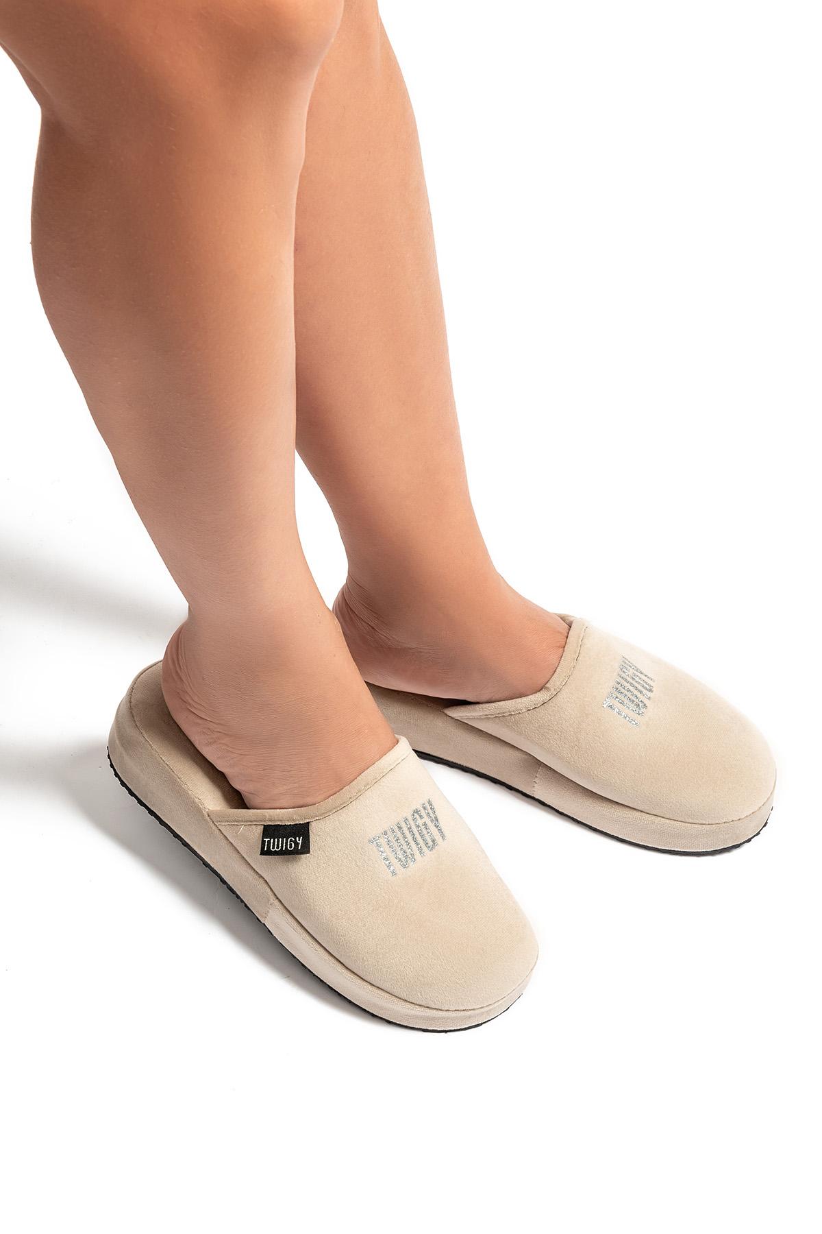 Shiny Kadın Ev Terliği Bej 36/40