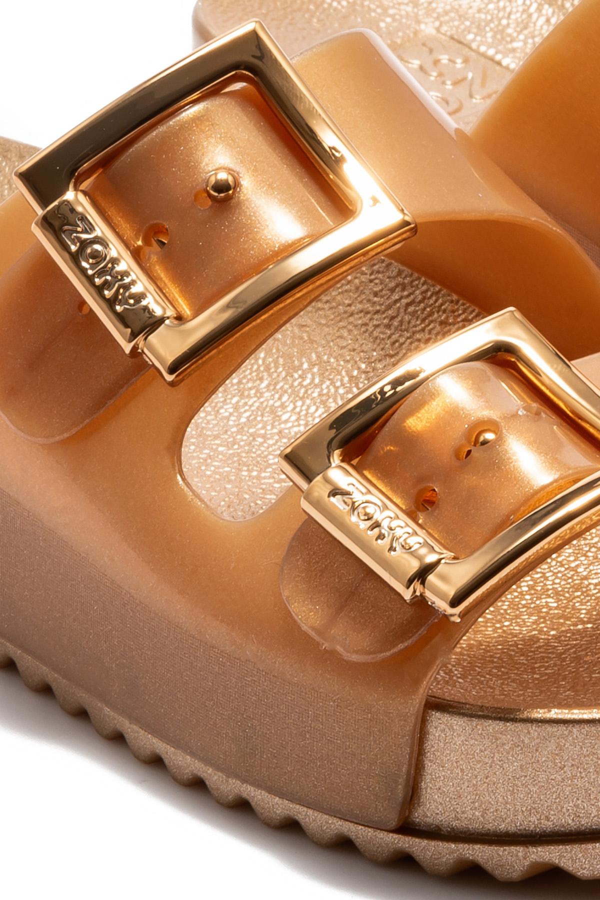 Partner Çift Bantlı Kadın Terlik Altın 35/42