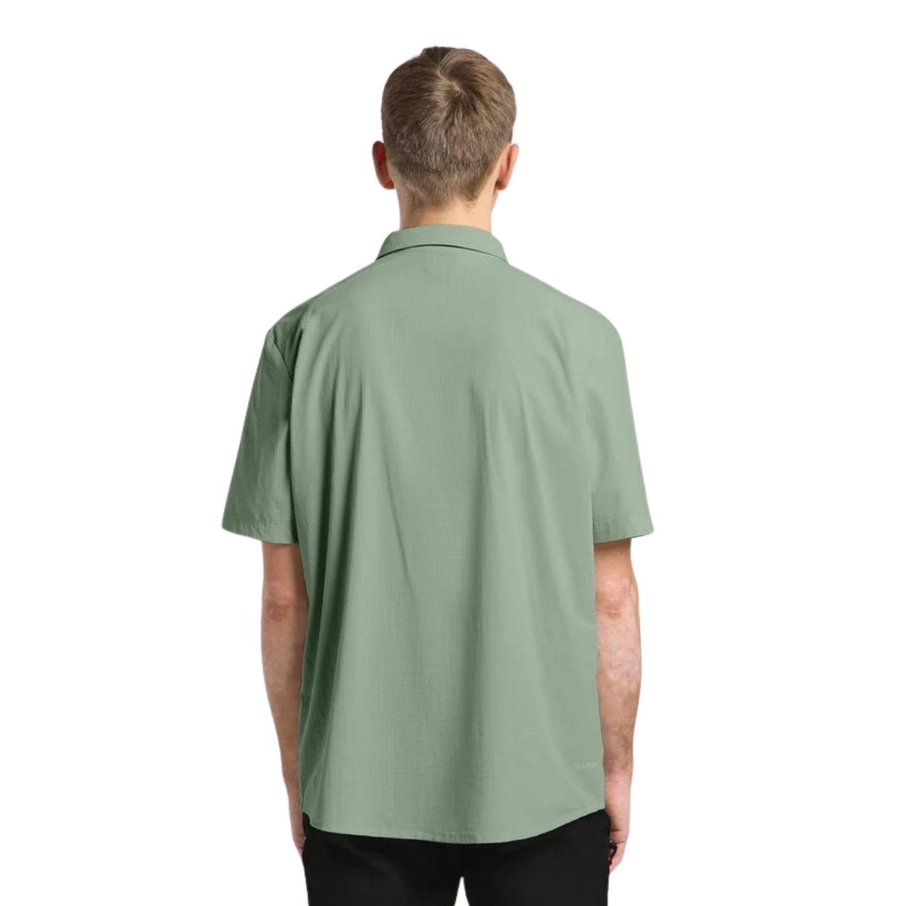 Jack Wolfskin Vandra S|s Shirt Erkek Yeşil Gömlek