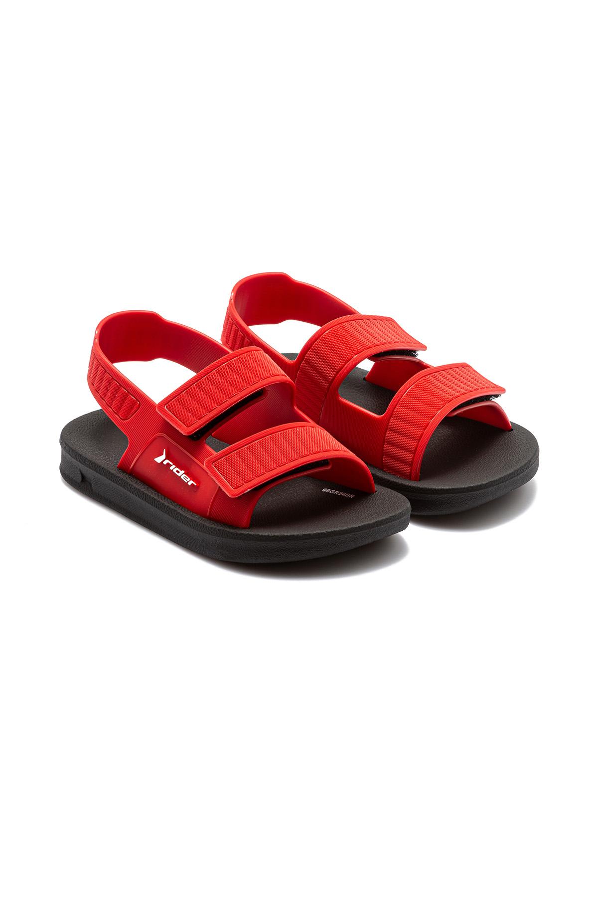 Street Çocuk Sandalet Siyah-Kırmızı 19/27