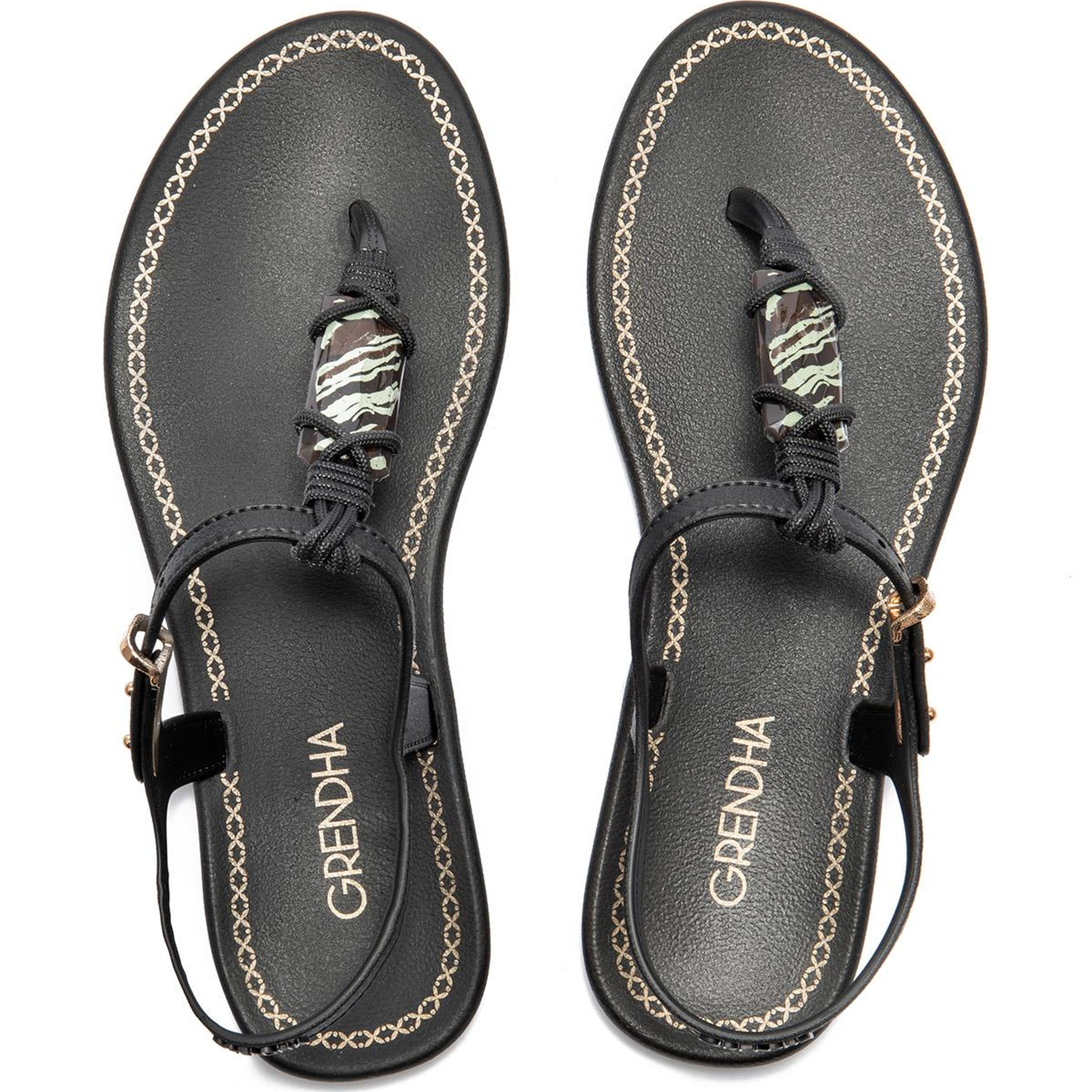 Cacau Rustica Kadın Parmak Arası Sandalet Siyah 35/40