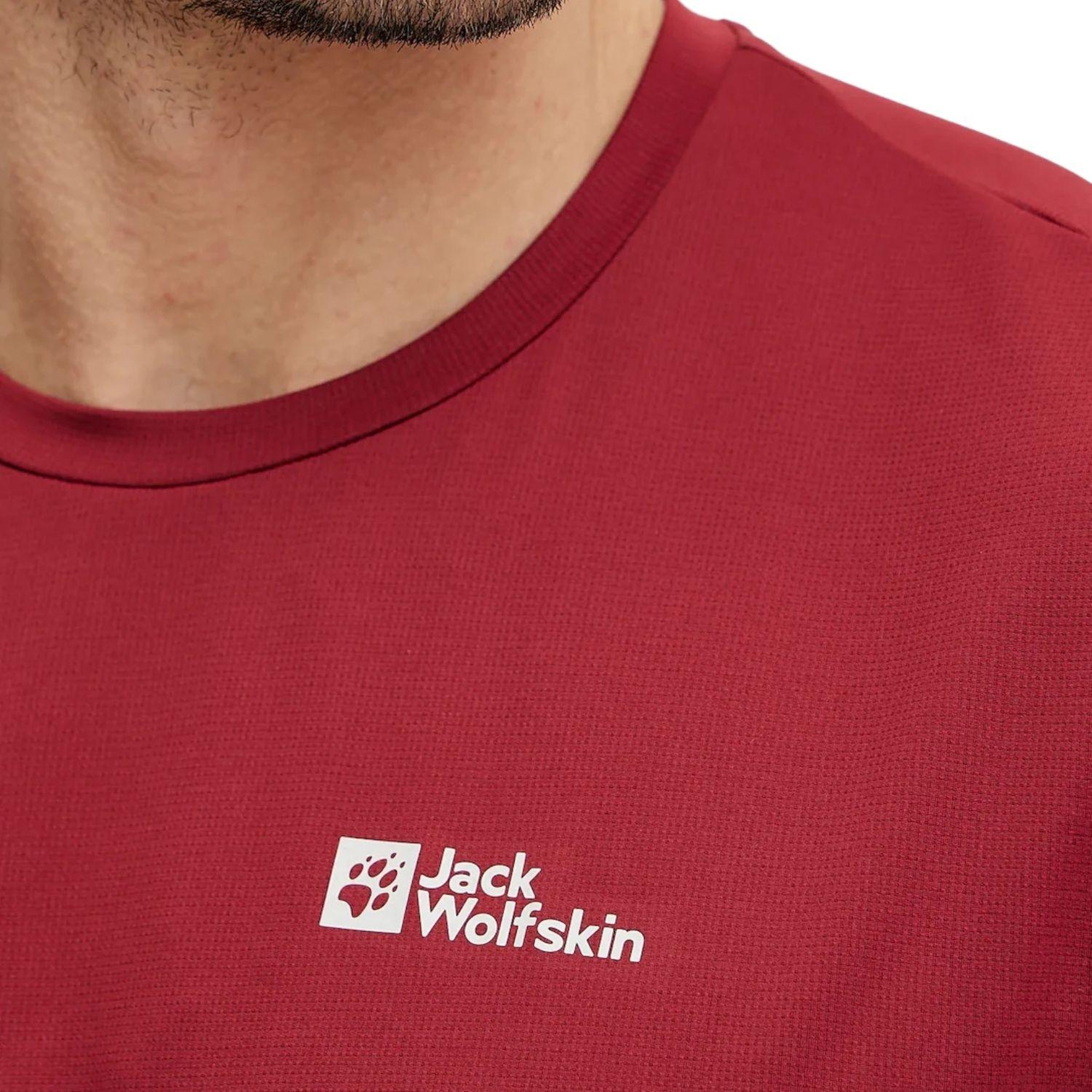 Jack Wolfskin Delgami Erkek Kırmızı Tişört