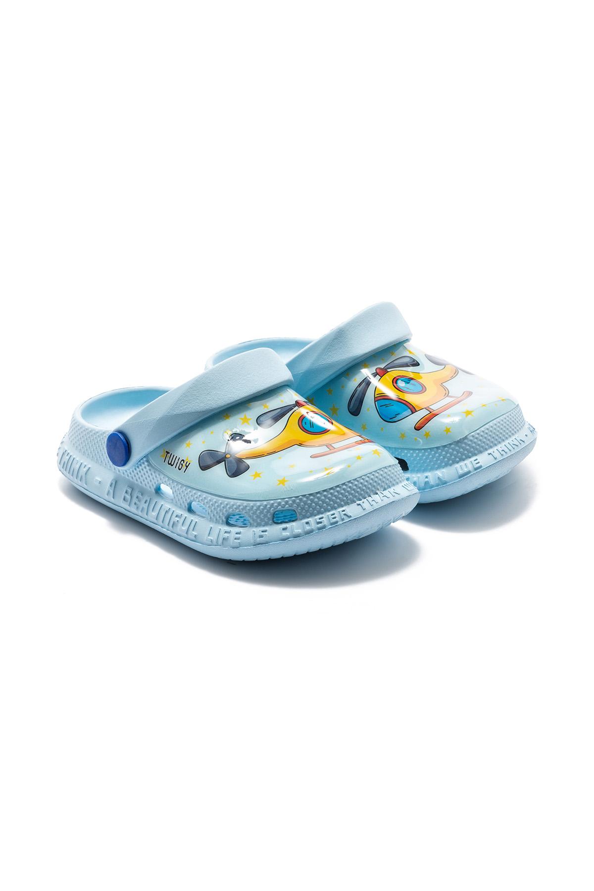 Helikopter Çocuk Sabo Terlik Mavi 22/29