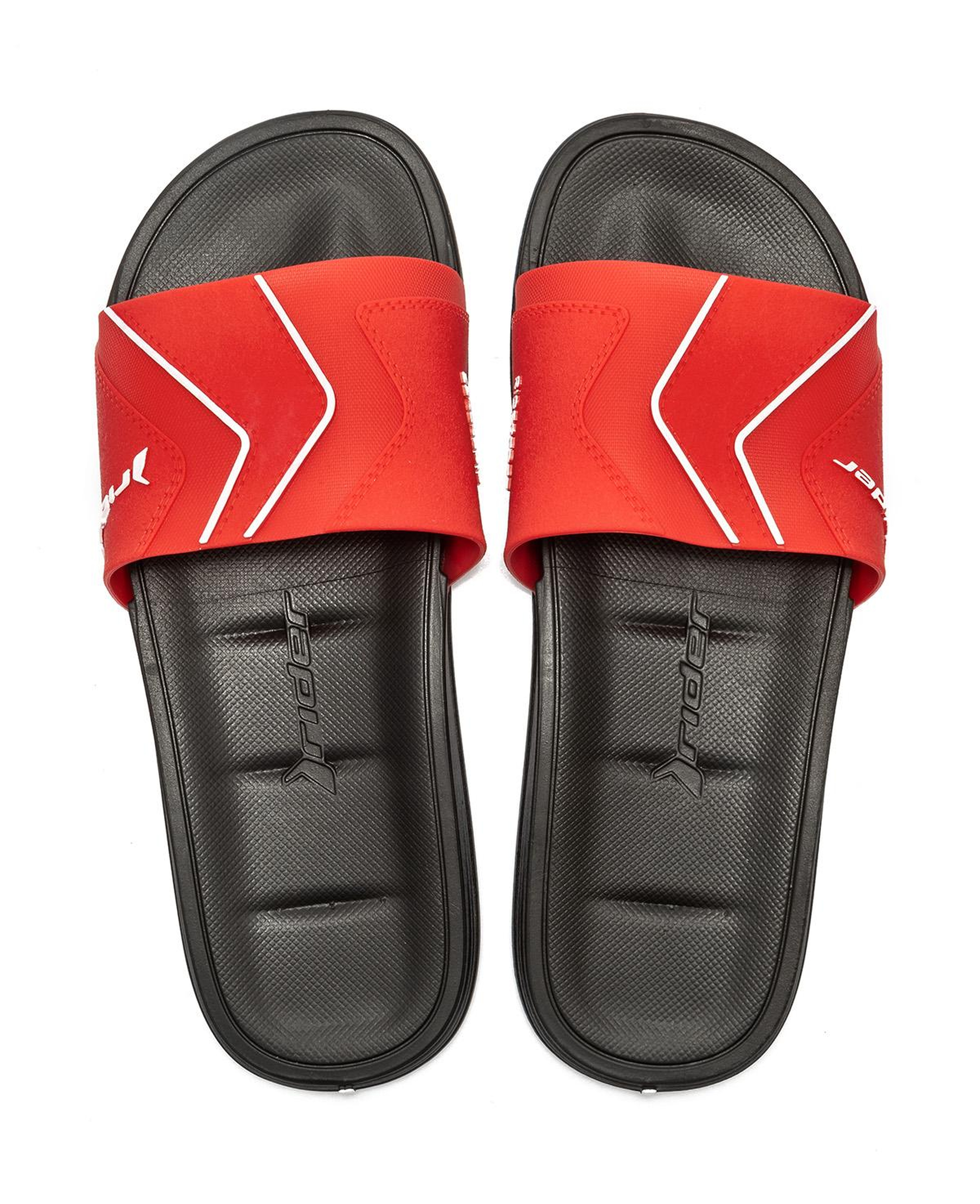 Free Slide Erkek Terlik Siyah- Kırmızı 39/46