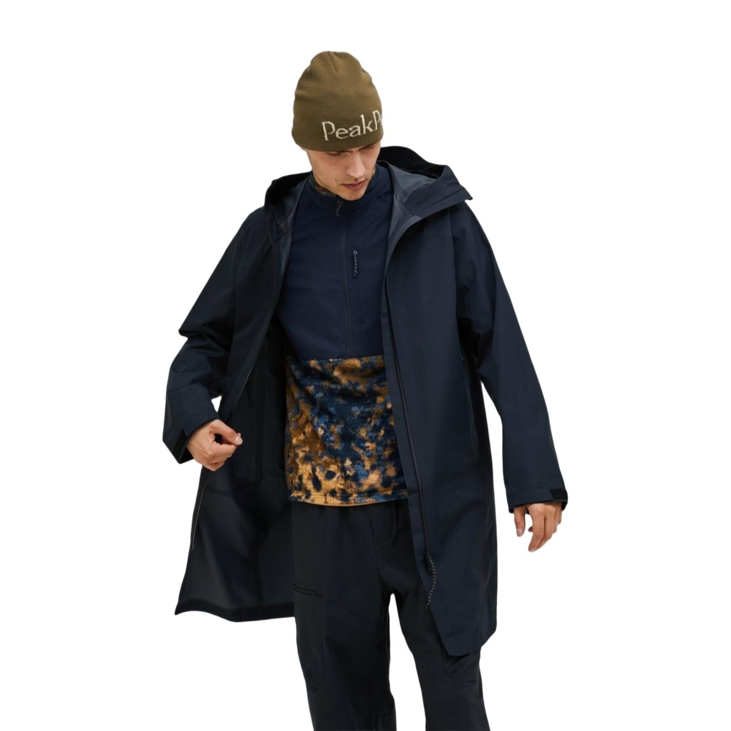 Peak Performance Treeline Shell Parka Erkek Siyah Outdoor Ceketi