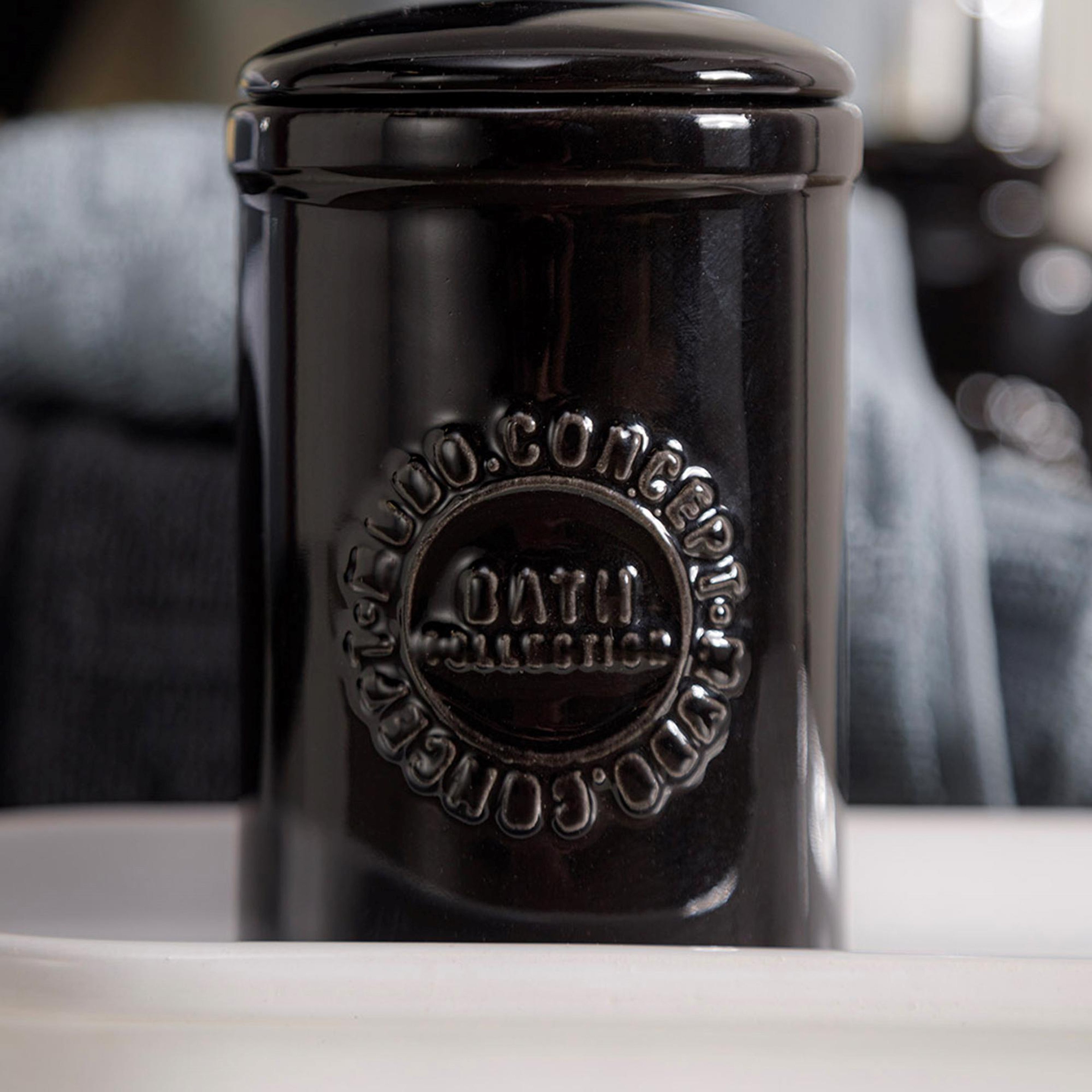 BARNES 5'Lİ KUTULU BANYO SETİ PARLAK SİYAH