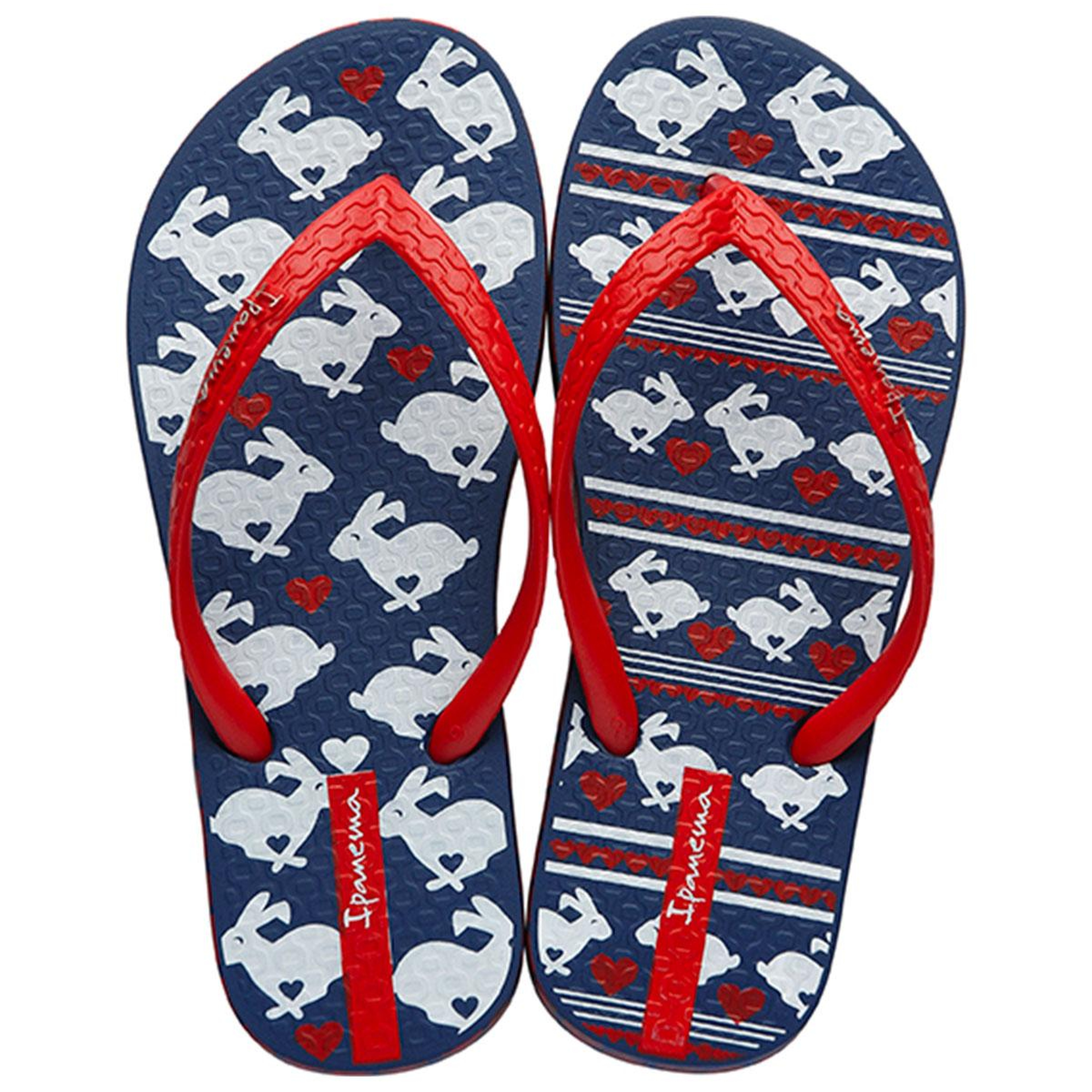 Unique II Çocuk Parmak Arası Terlik Mavi Kırmızı 25/36