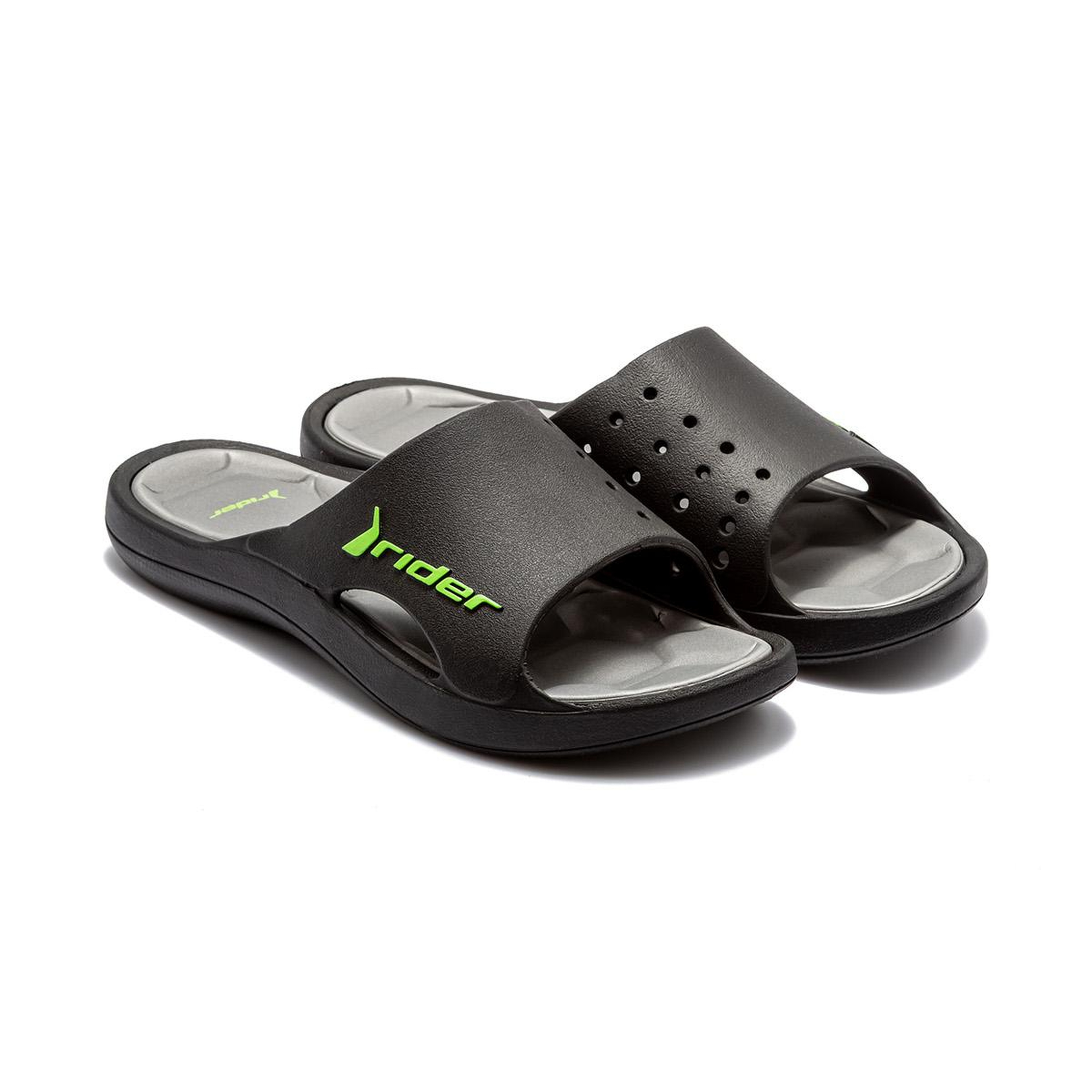 Bay Erkek Terlik Siyah-Yeşil 39/46