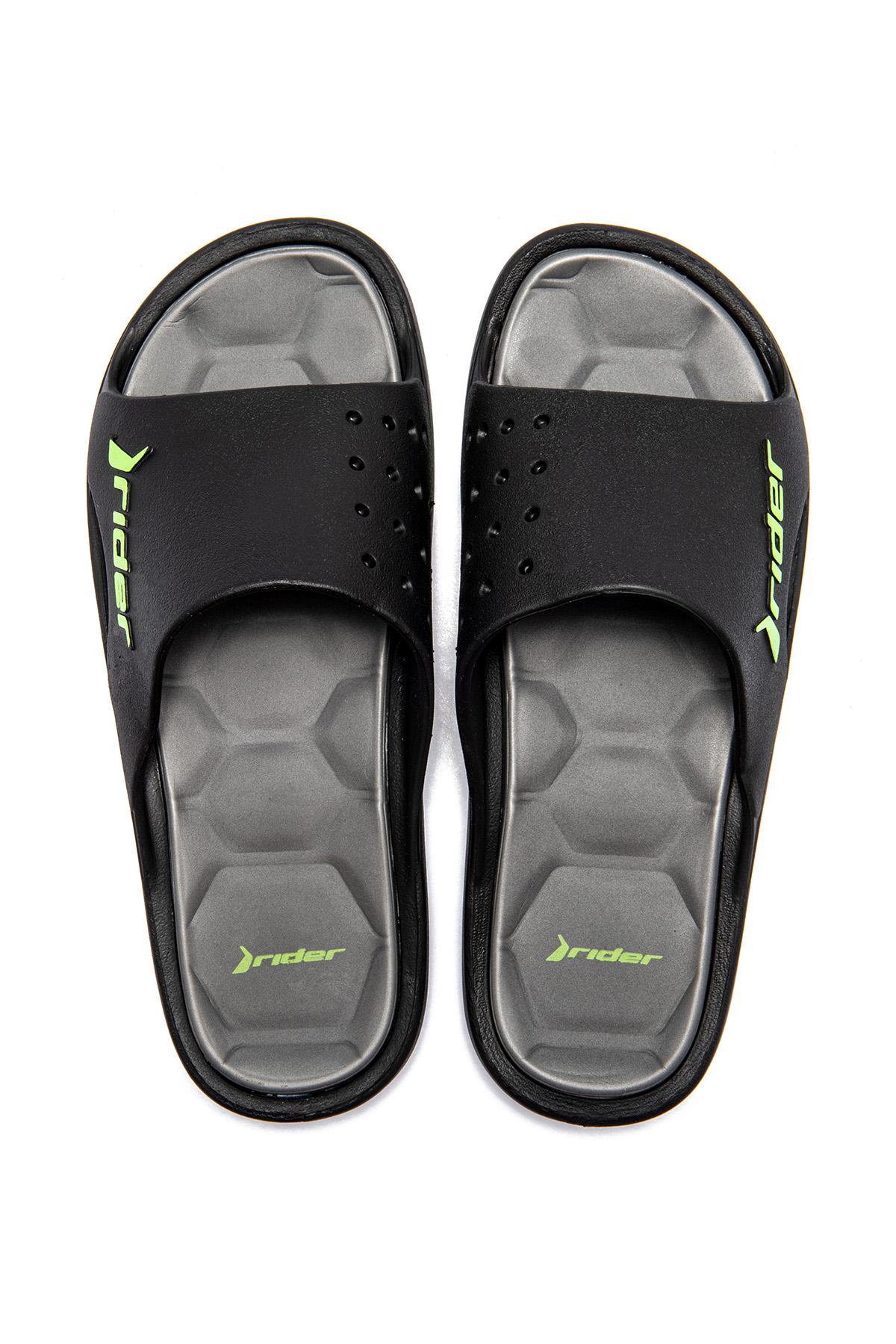 Bay Erkek Terlik Siyah-Yeşil 39/46