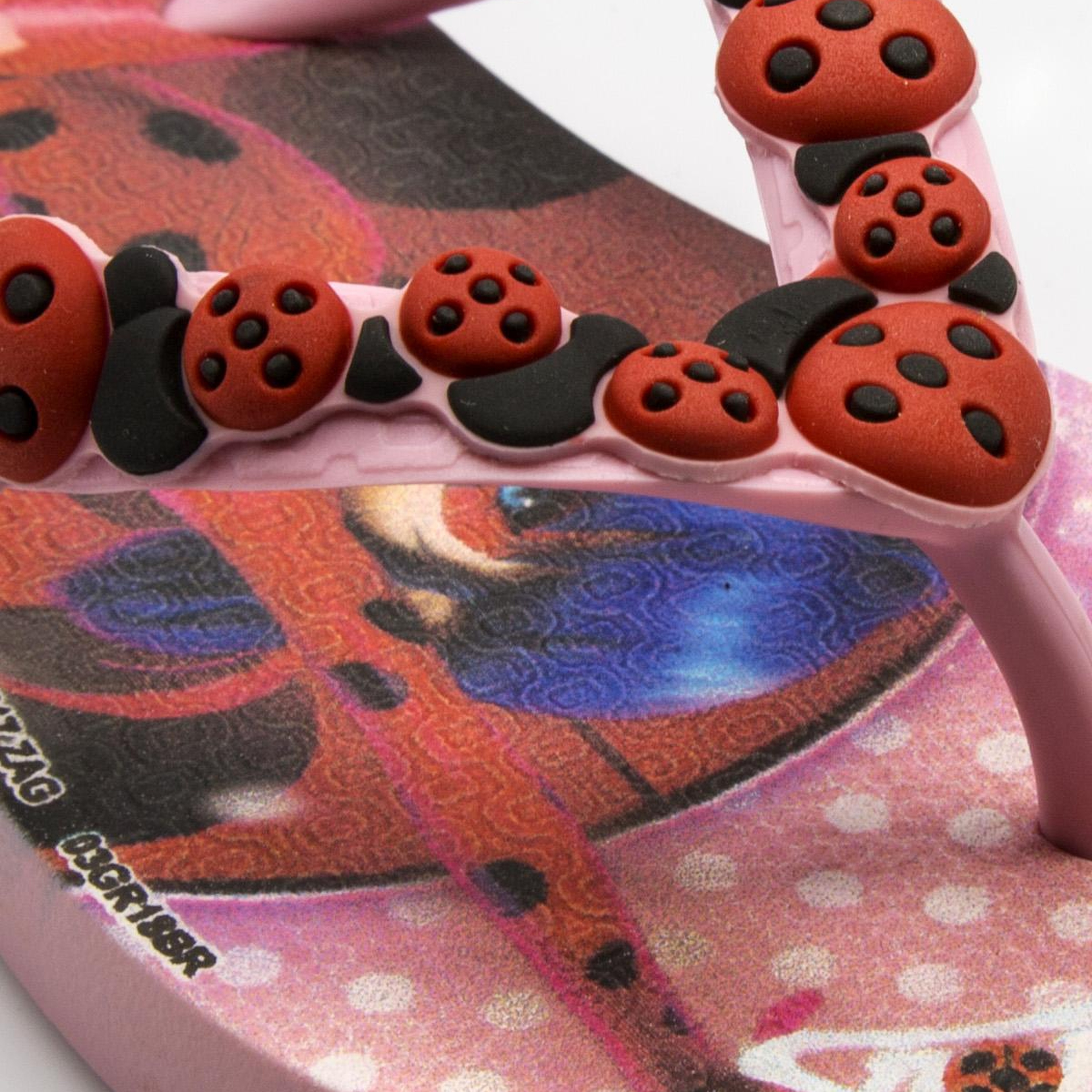 Ladybug Çocuk Parmak Arası Terlik Pembe Kırmızı 30/35