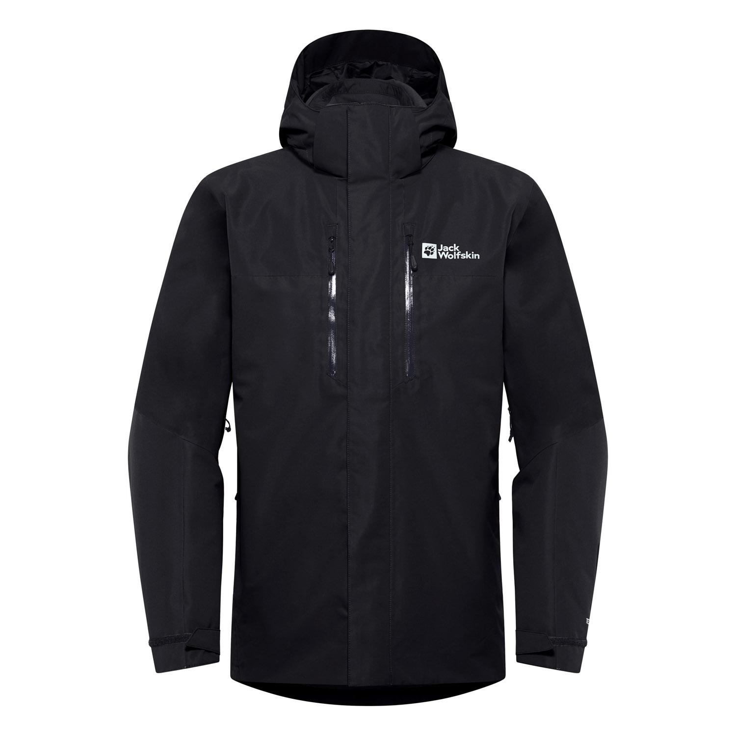 Jack Wolfskin Jasper 3in1 Erkek Siyah Outdoor Ceketi