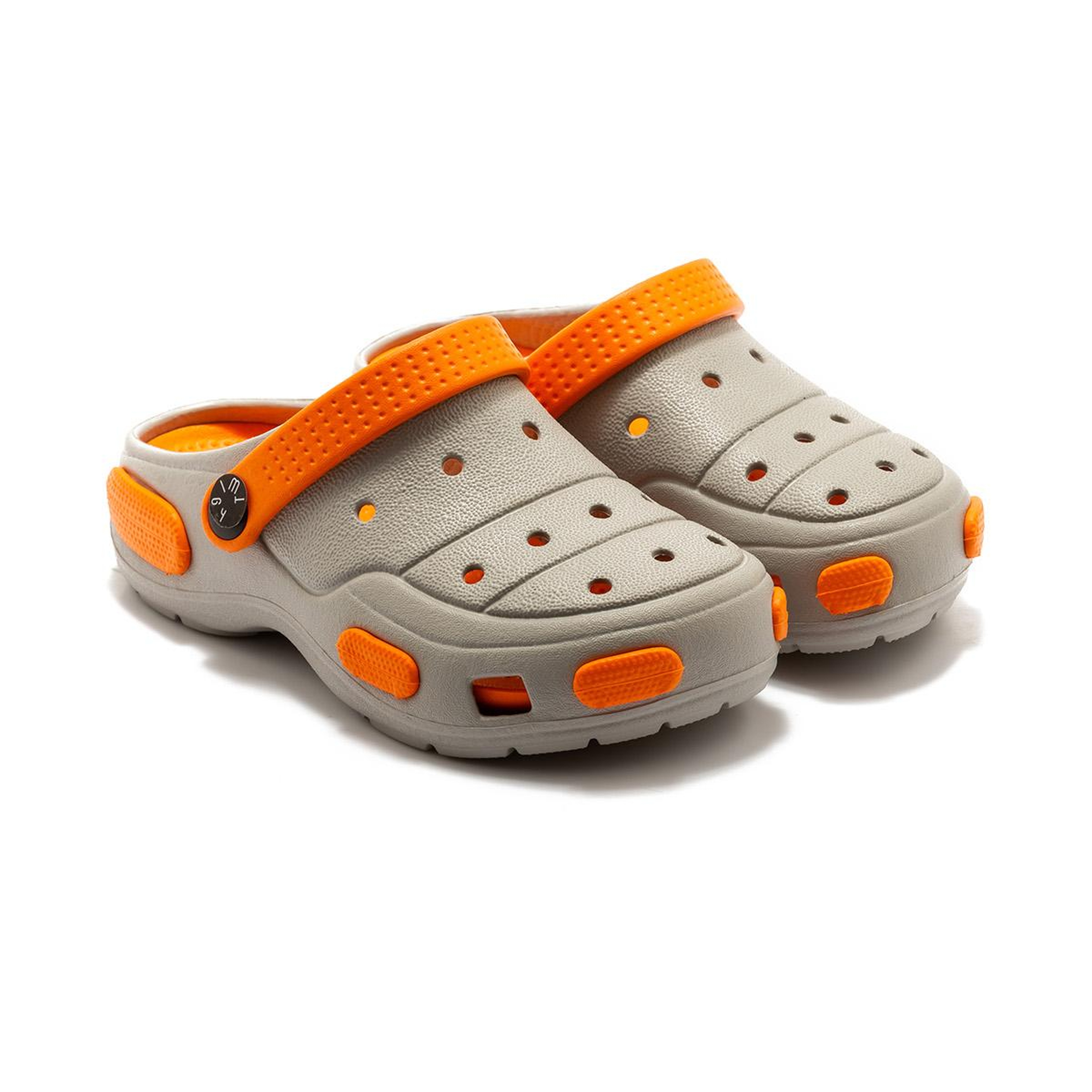 Juli Çocuk Sabo Terlik Gri Turuncu 30/35