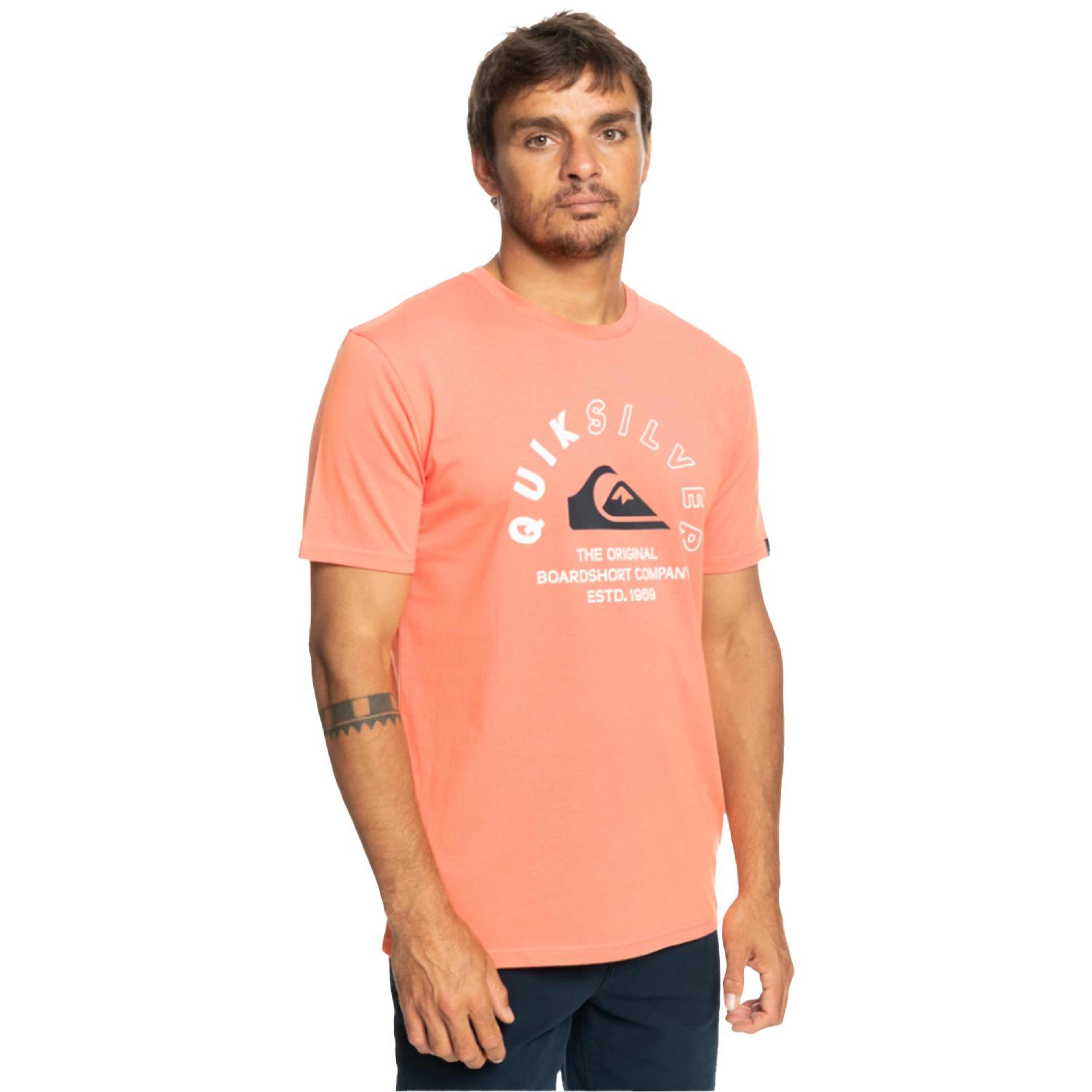 Quiksilver Mixedsignals Erkek Turuncu Tişört