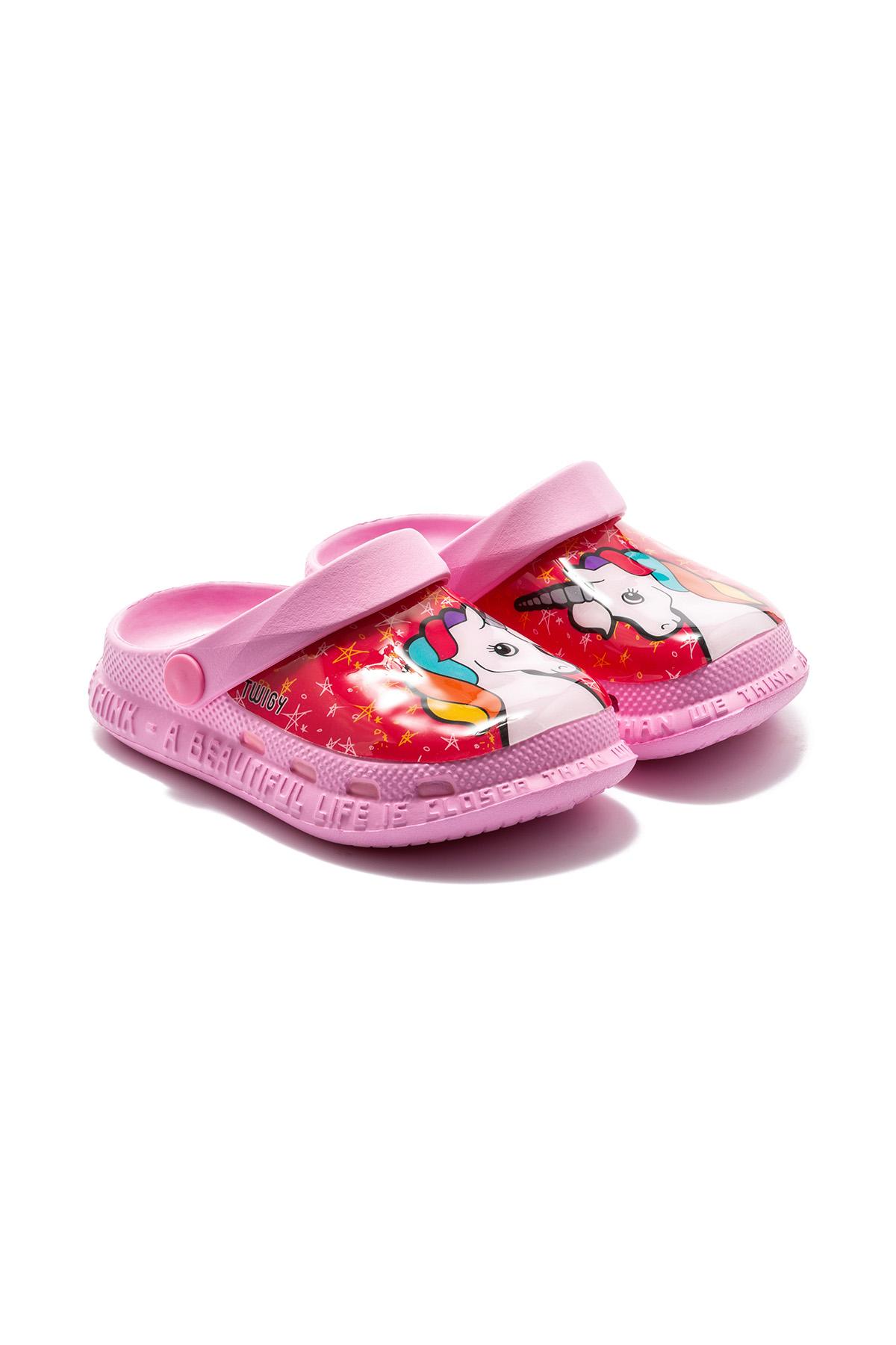 Unıcorn Çocuk Sabo Terlik Pembe 22/29