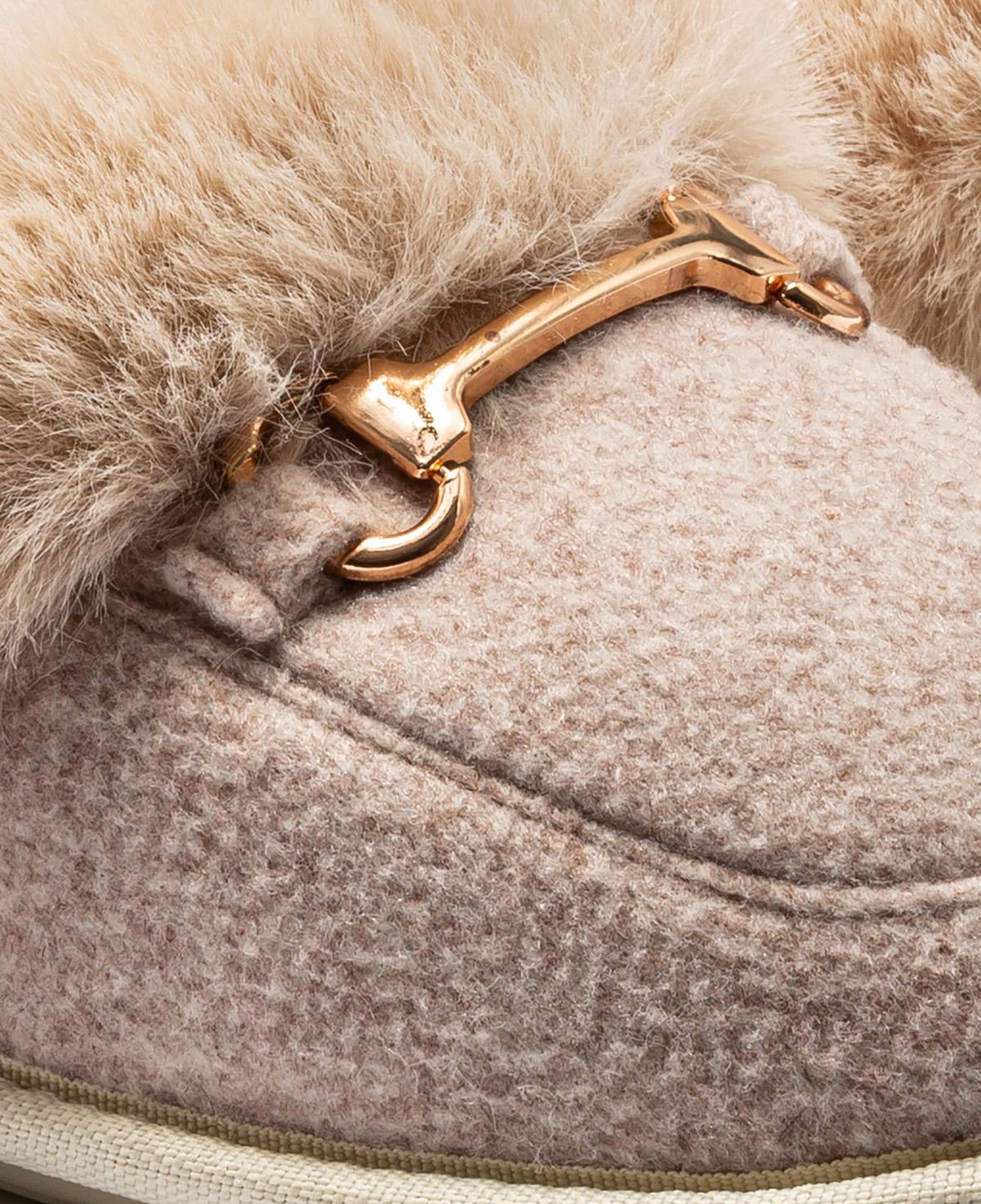 Ania Kadın Tokalı Ev Terliği Bej 37/41