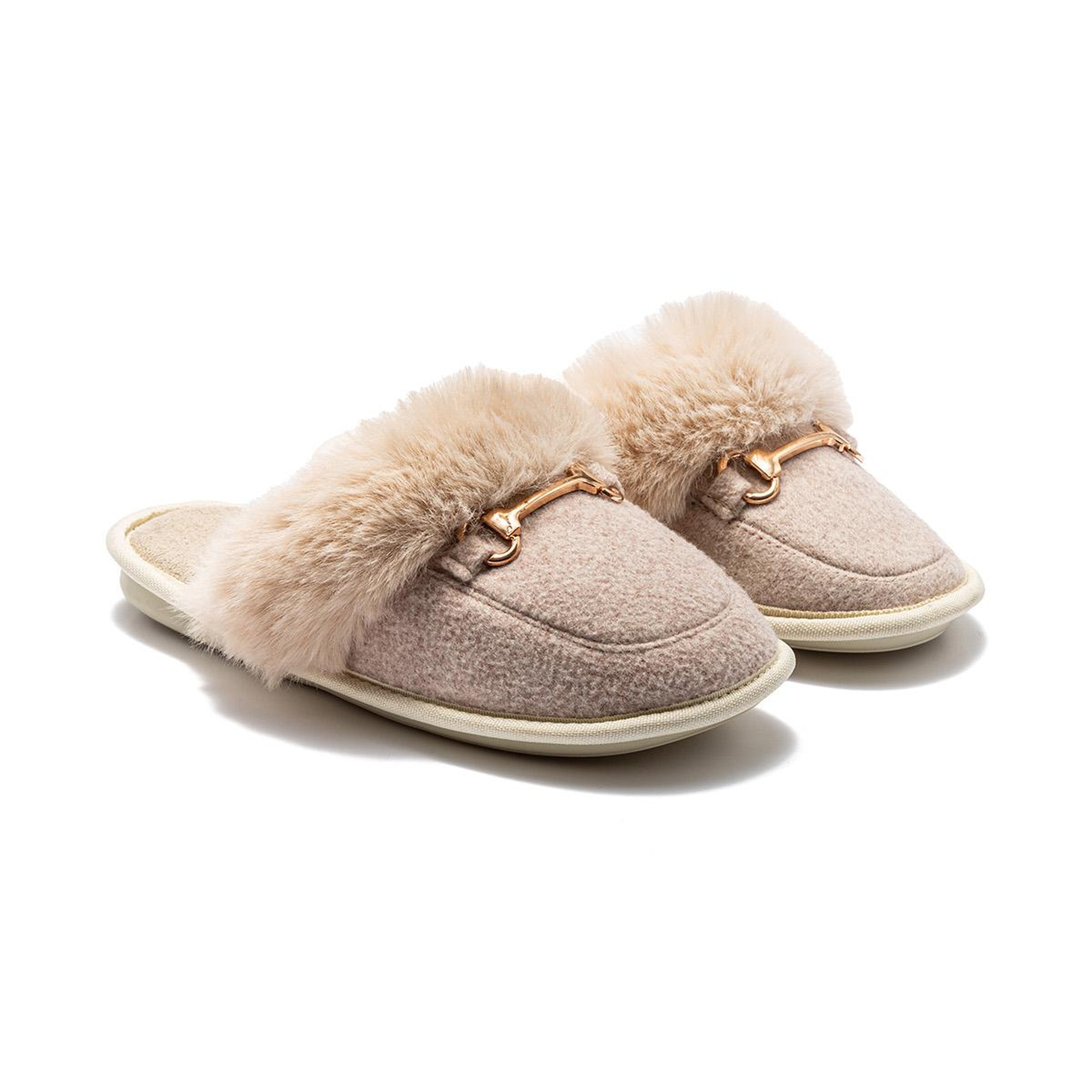 Ania Kadın Tokalı Ev Terliği Bej 37/41