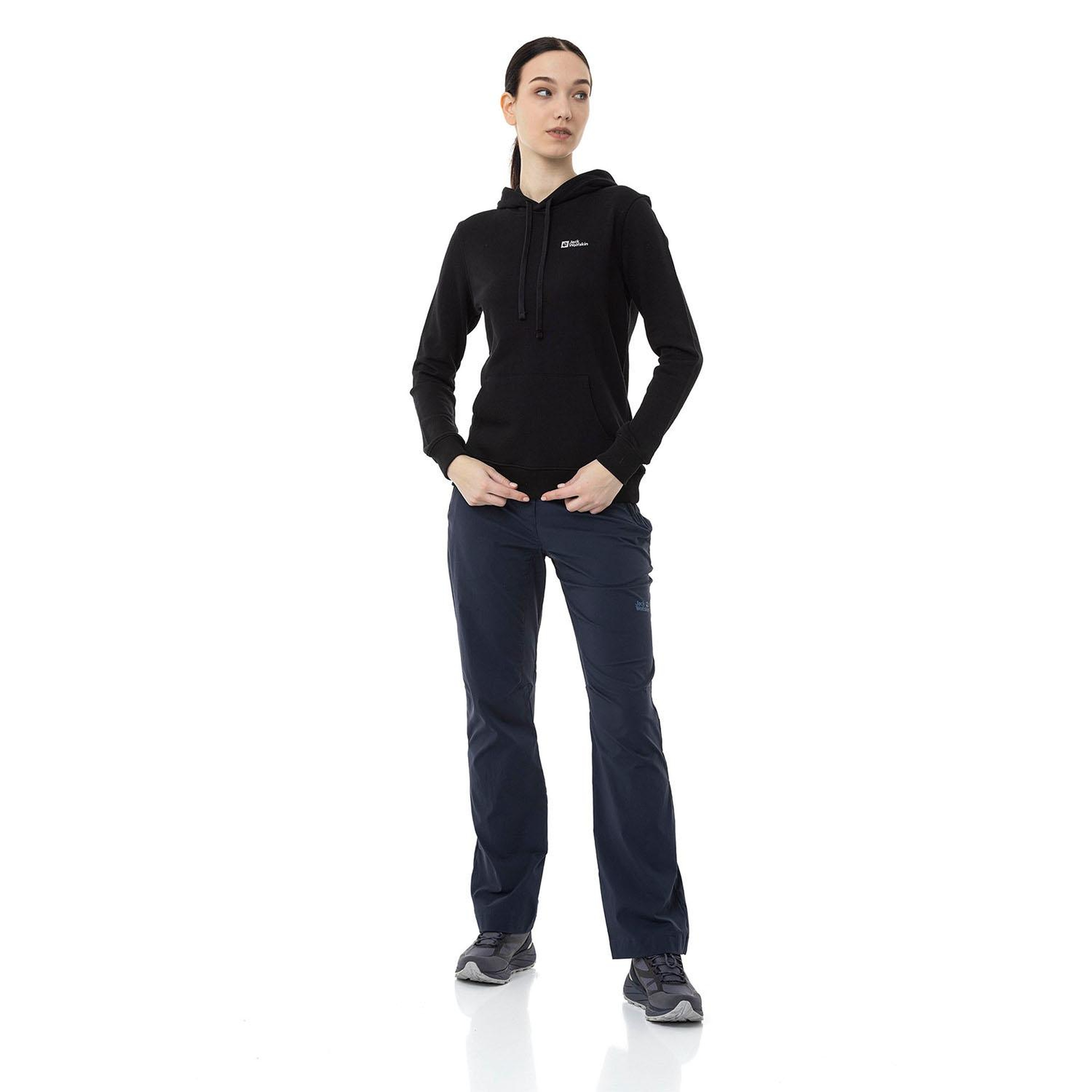Jack Wolfskin Alice Hoody Kadın Siyah Sweatshirt
