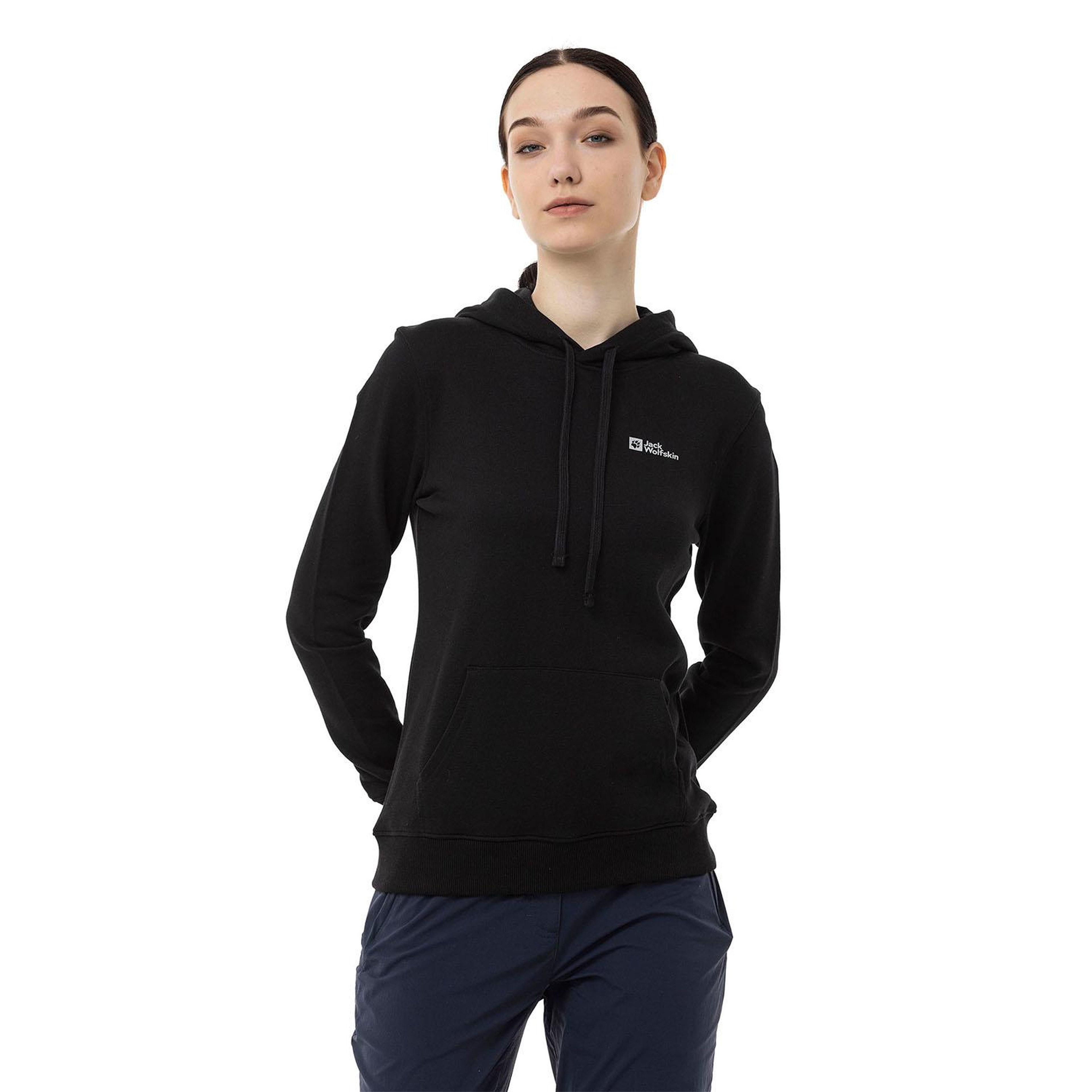 Jack Wolfskin Alice Hoody Kadın Siyah Sweatshirt