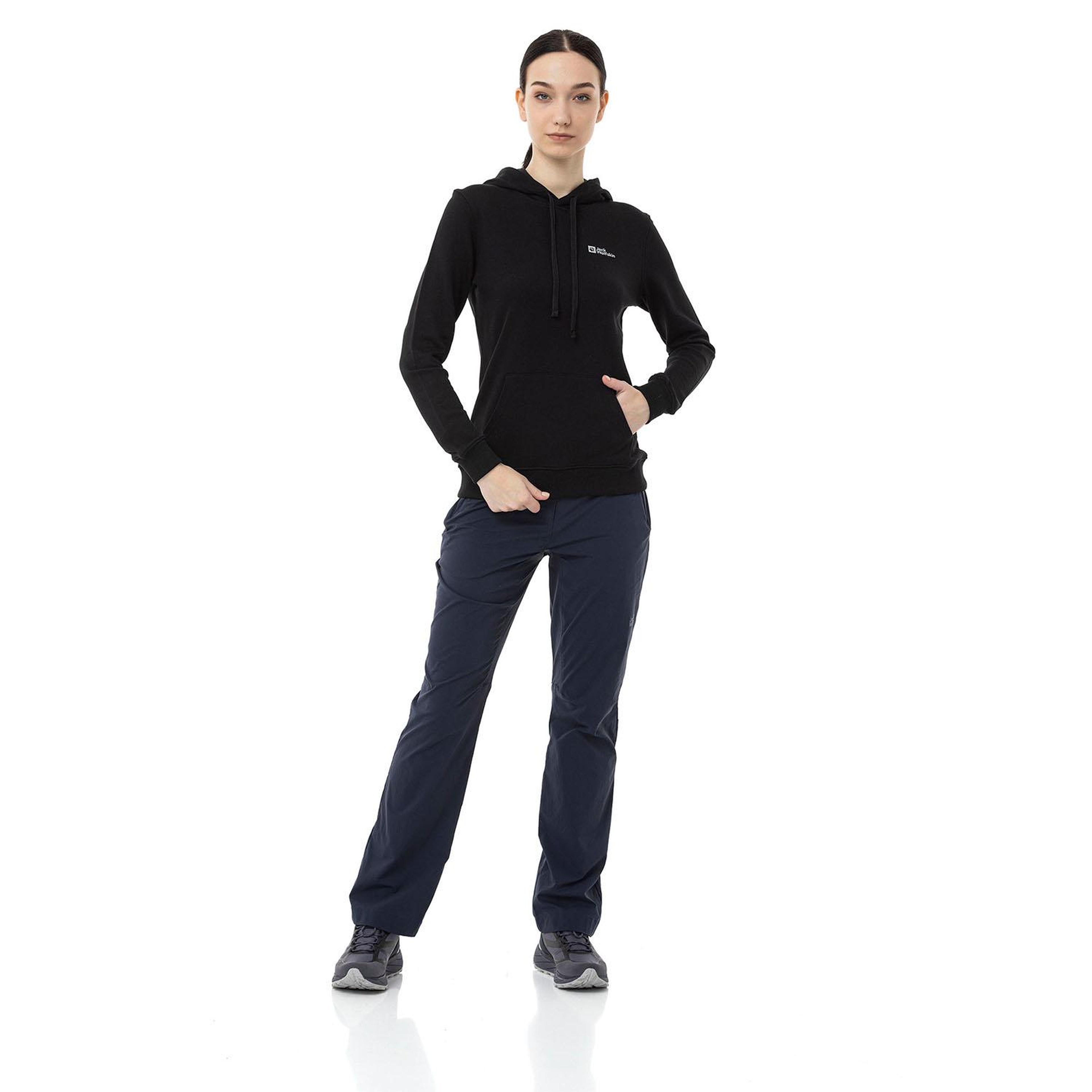 Jack Wolfskin Alice Hoody Kadın Siyah Sweatshirt