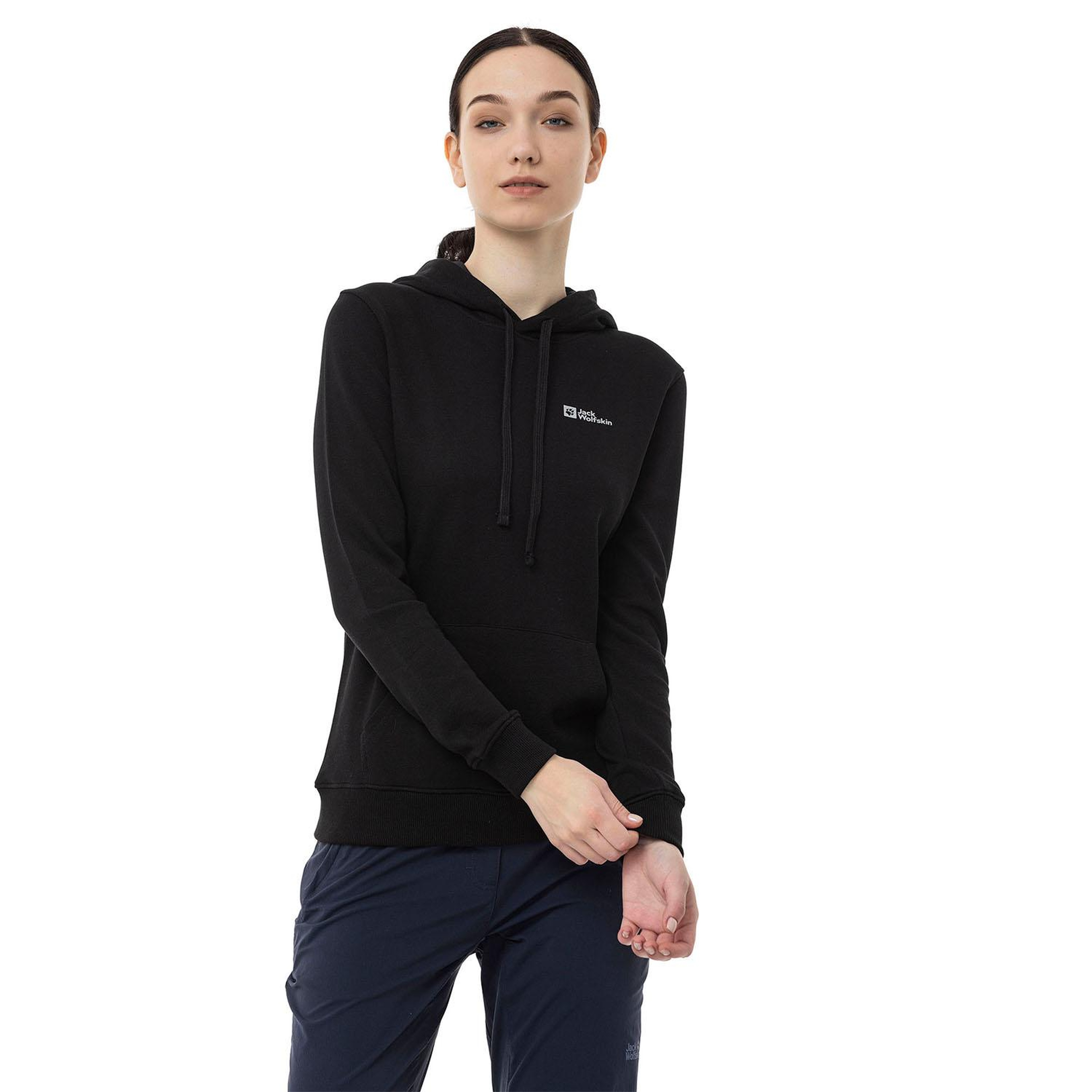 Jack Wolfskin Alice Hoody Kadın Siyah Sweatshirt