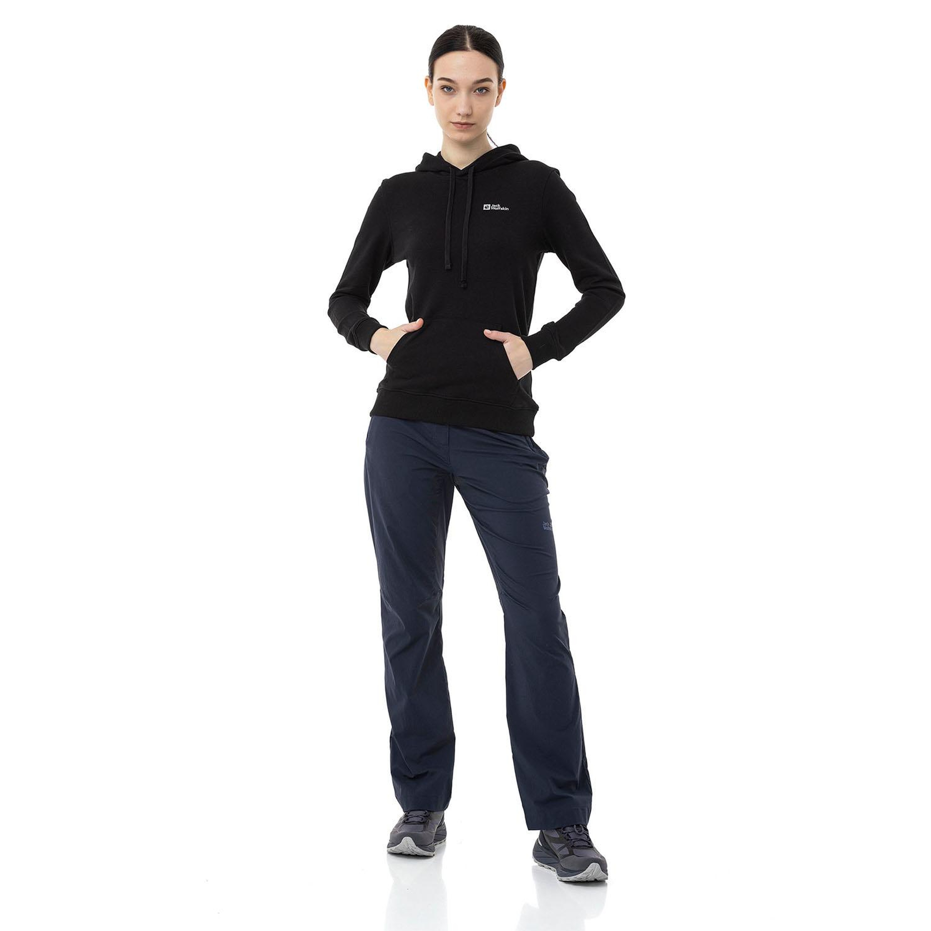 Jack Wolfskin Alice Hoody Kadın Siyah Sweatshirt