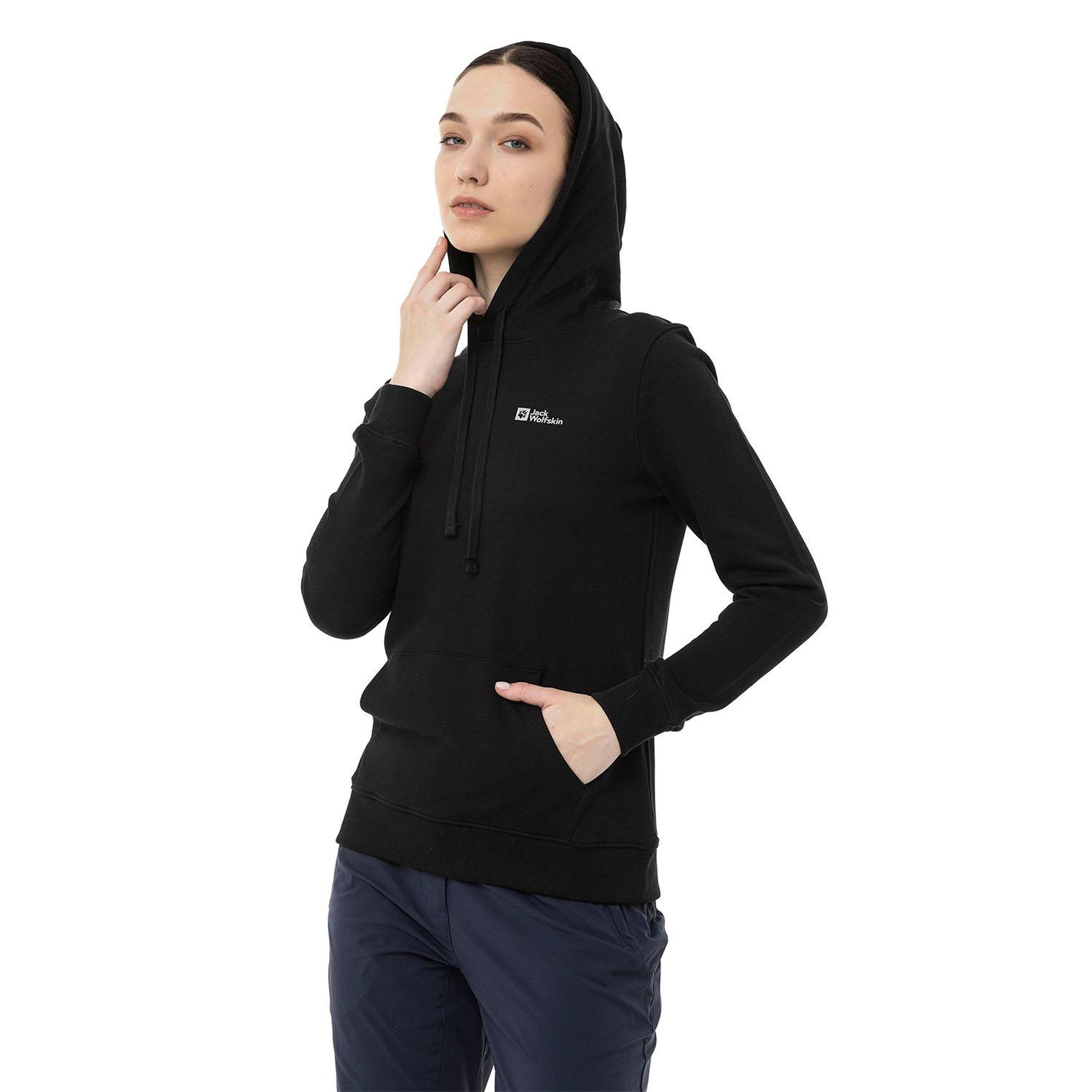 Jack Wolfskin Alice Hoody Kadın Siyah Sweatshirt