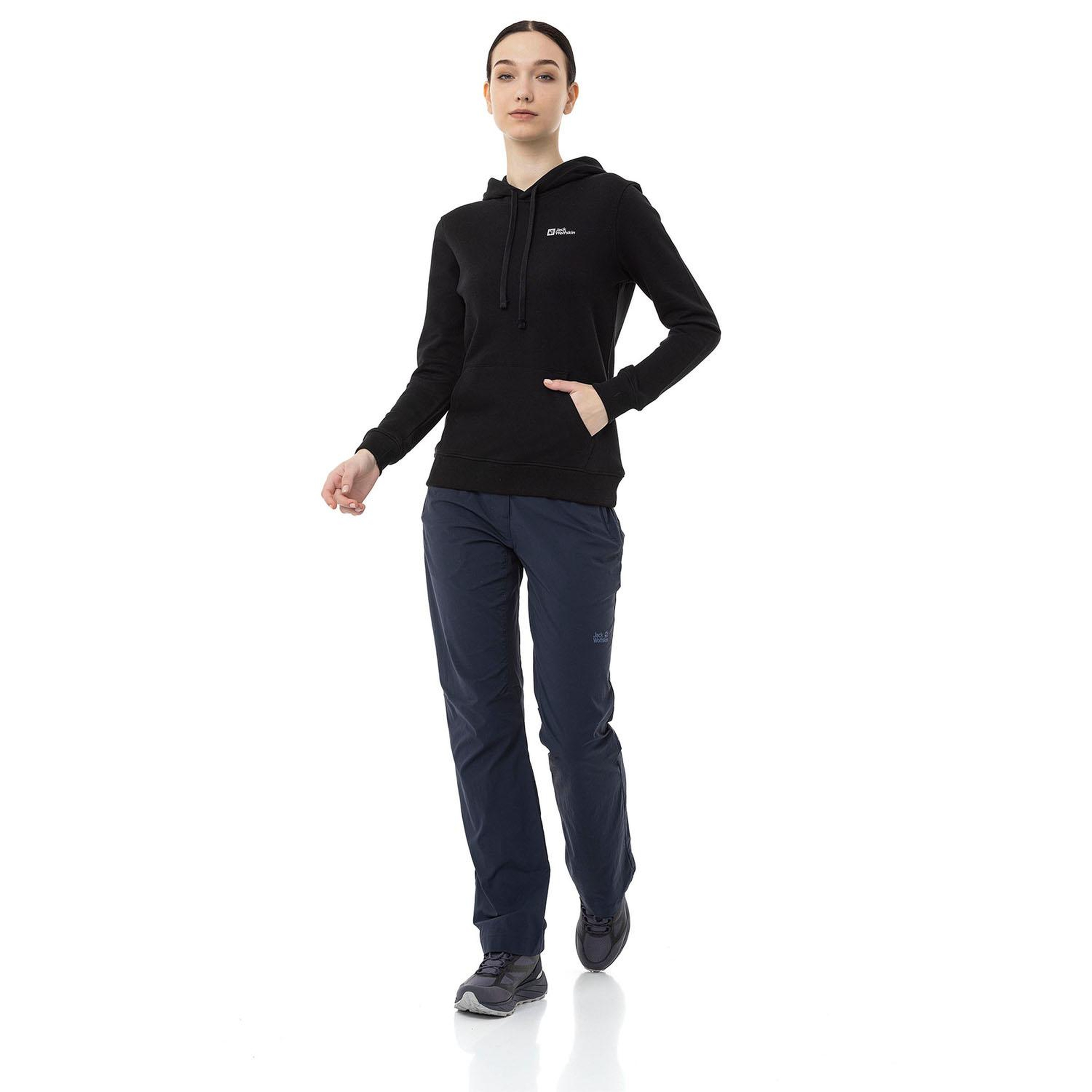 Jack Wolfskin Alice Hoody Kadın Siyah Sweatshirt