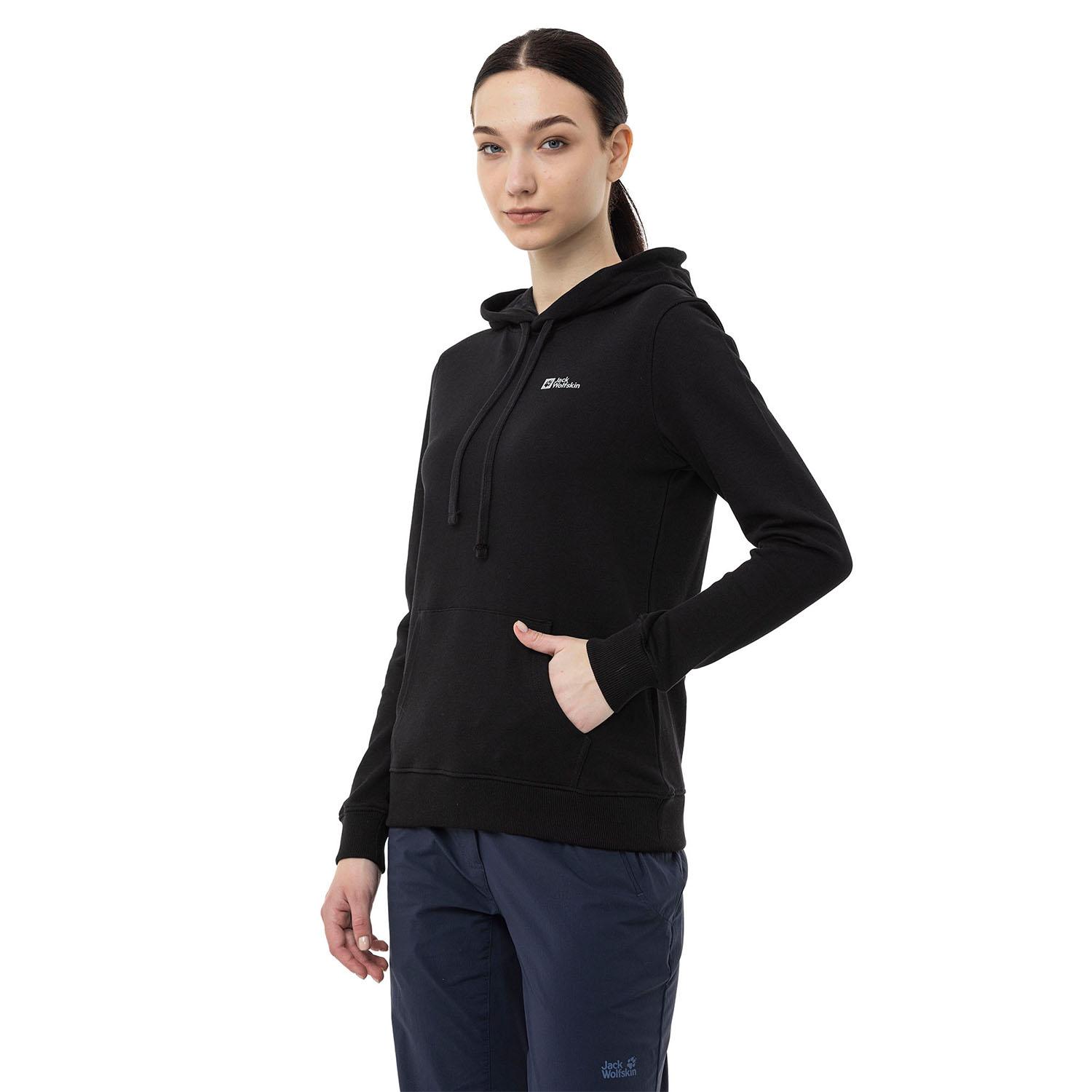 Jack Wolfskin Alice Hoody Kadın Siyah Sweatshirt