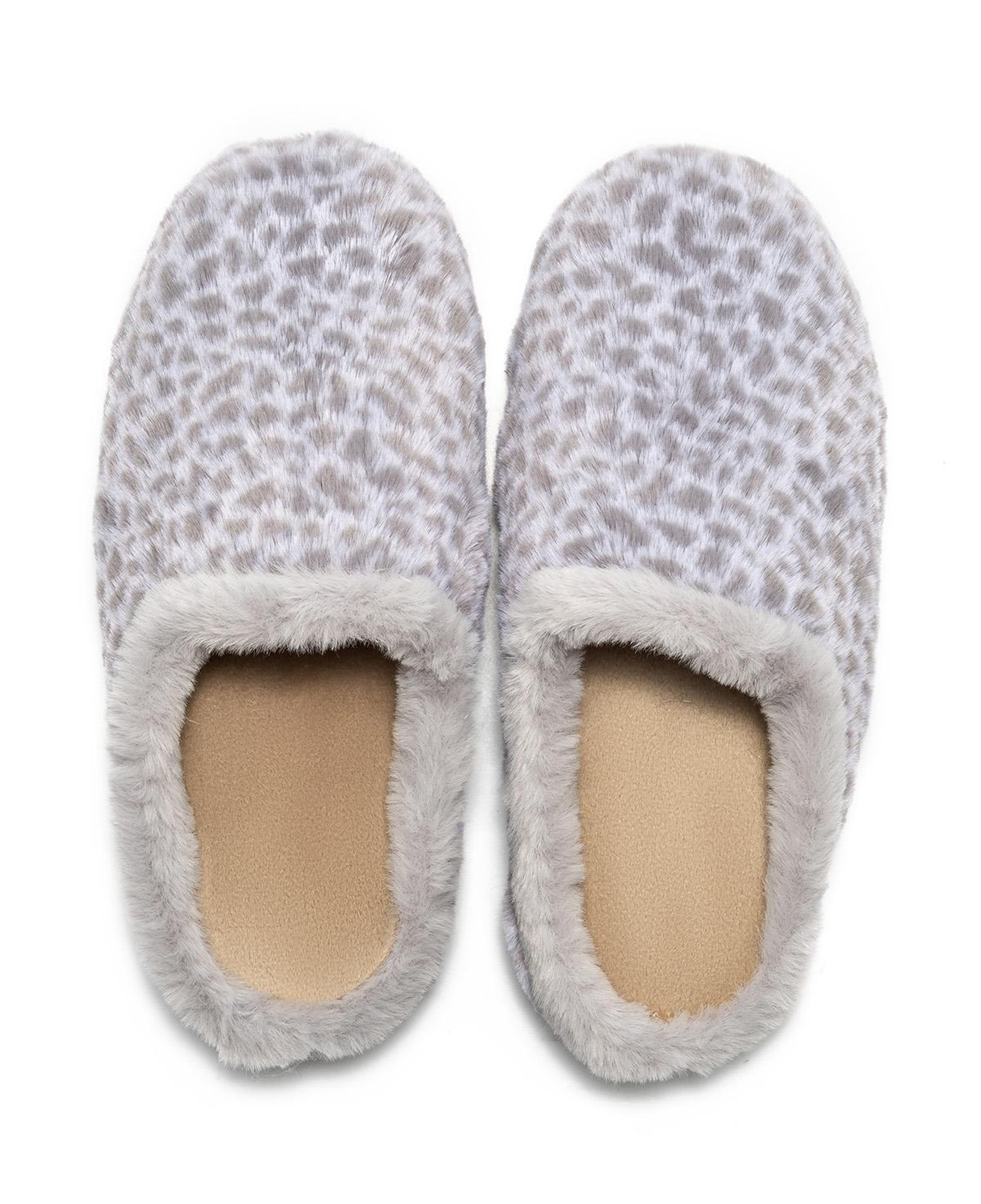 Leopar Kadın Ev Terliği Gri 36/41