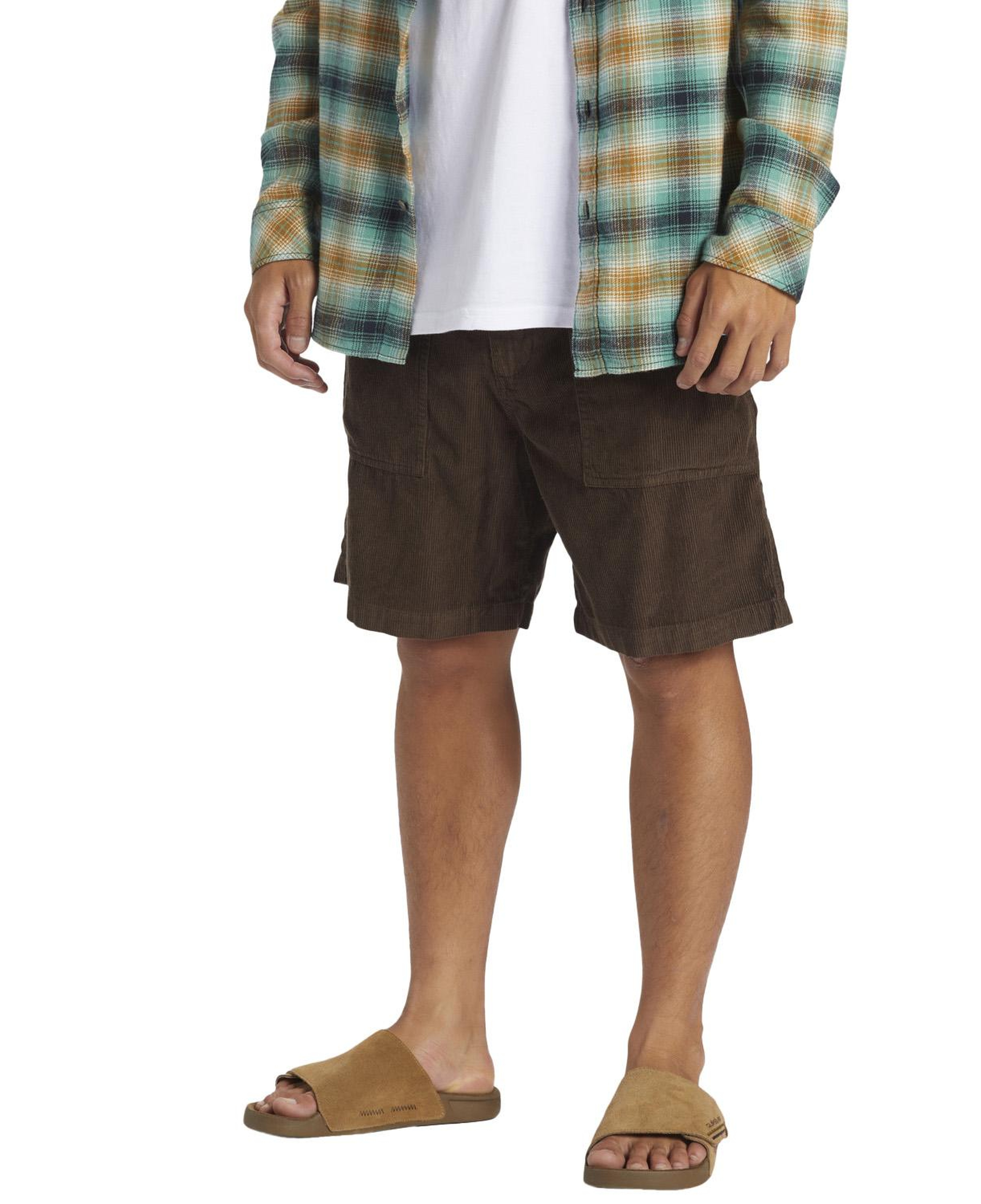 Quiksilver Surf Fatigue Cord Erkek Kahverengi Walkshort