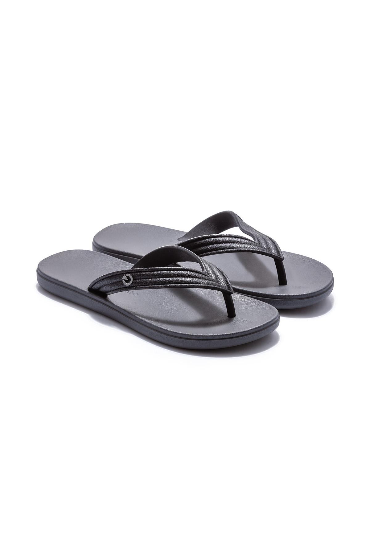 Porto Erkek Parmak Arası Terlik Gri 39/46