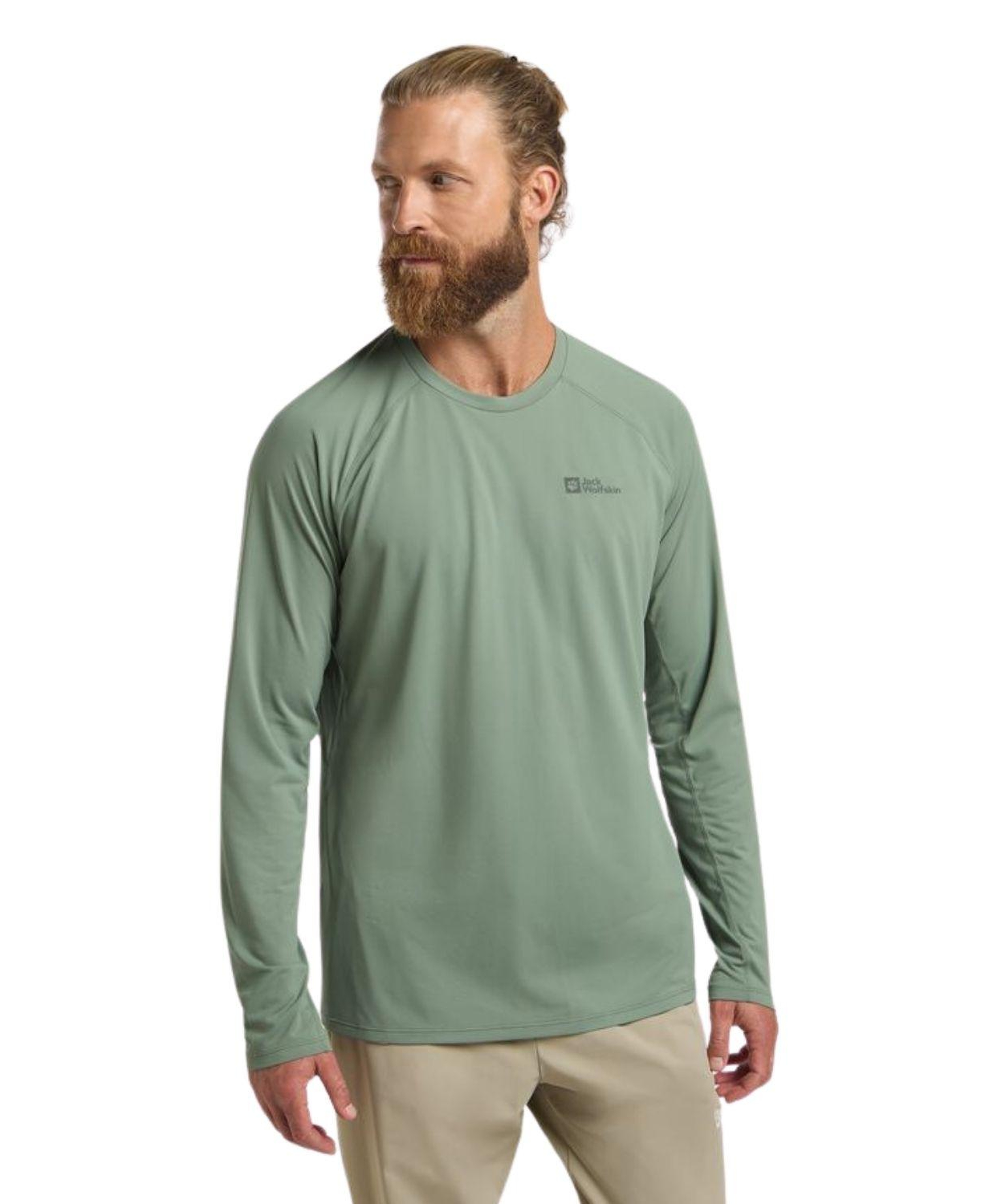 Jack Wolfskin Prelight Swift Ls Erkek Yeşil Tişört