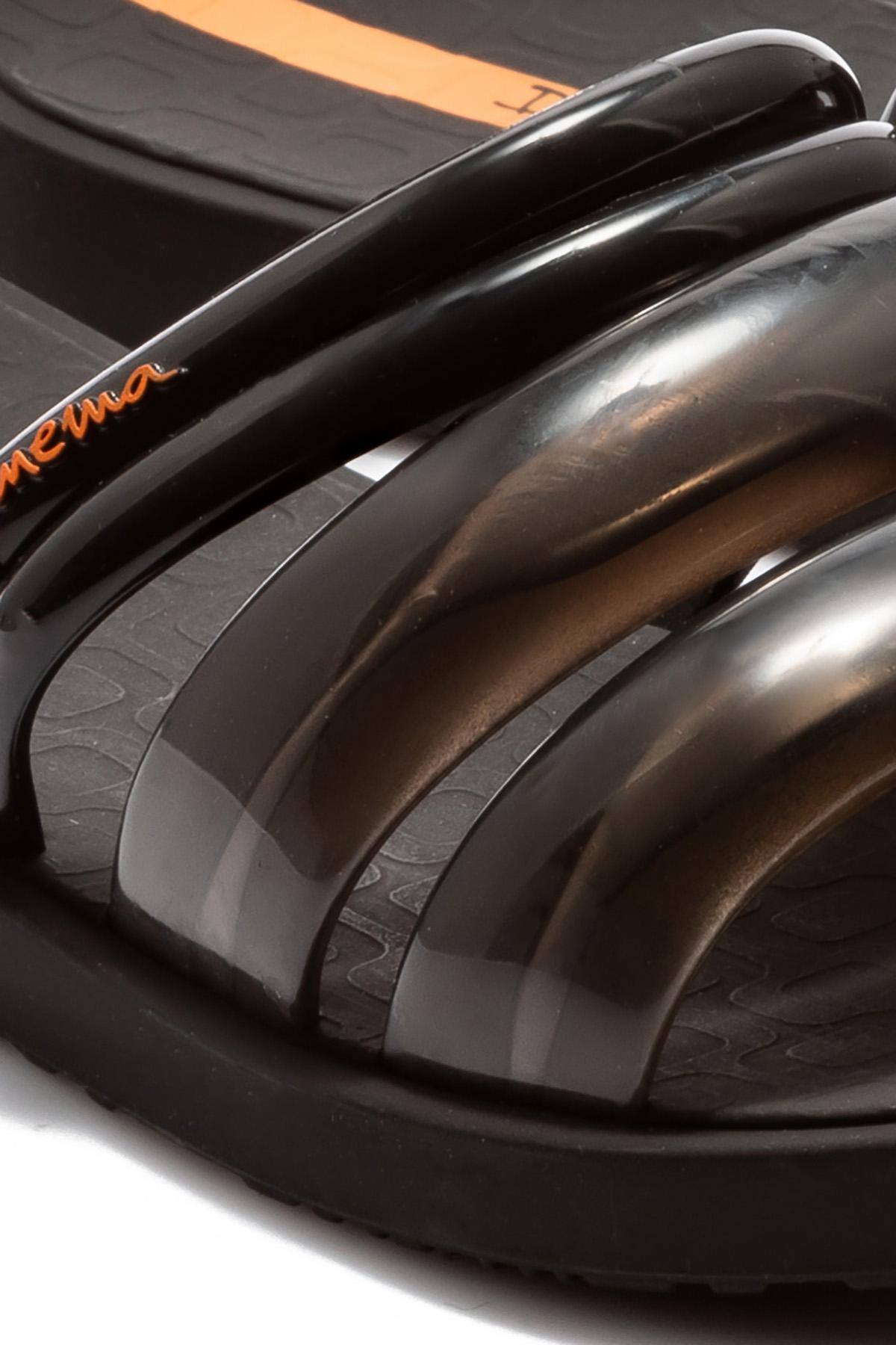 Puffer Tiras Kadın Terlik Siyah 35/42