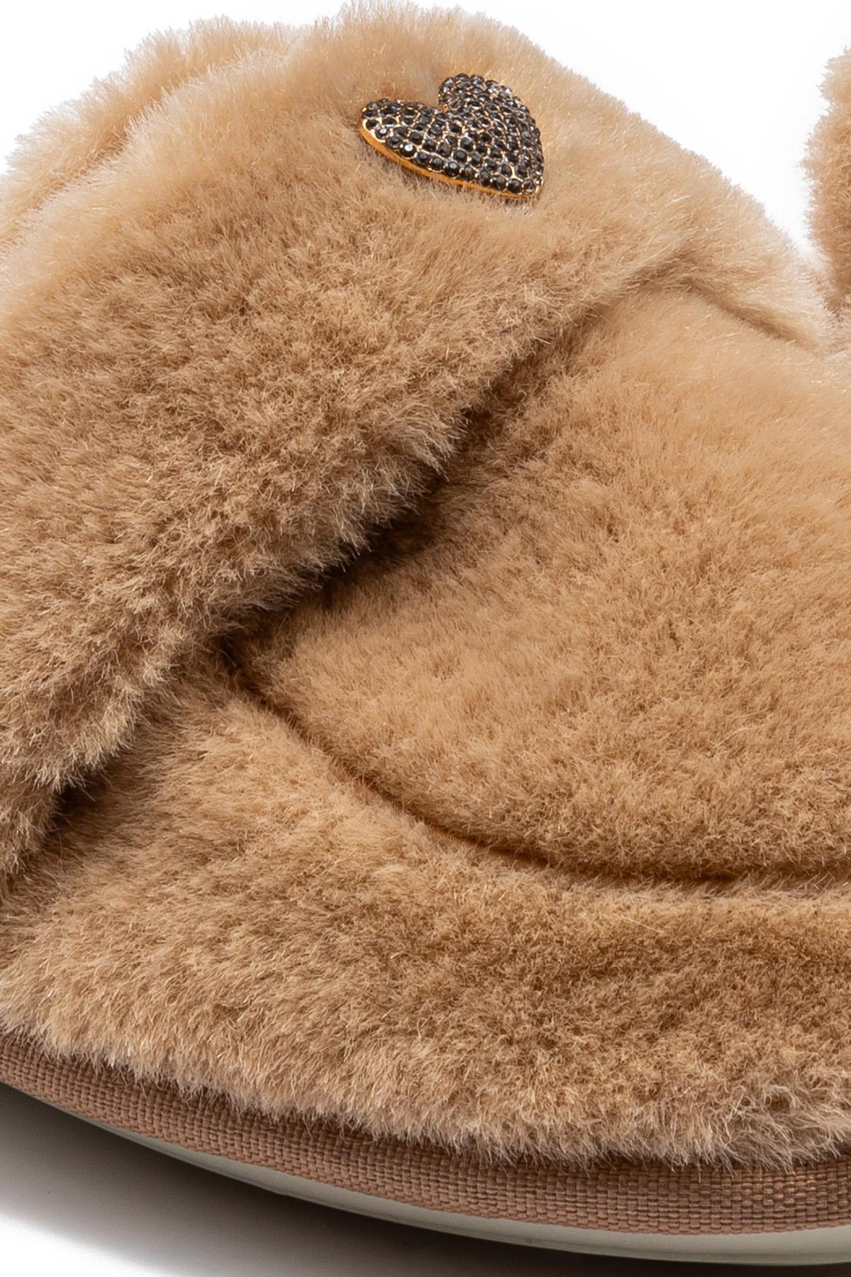 Mammy Peluş Kadın Ev Terliği Bej 37/41