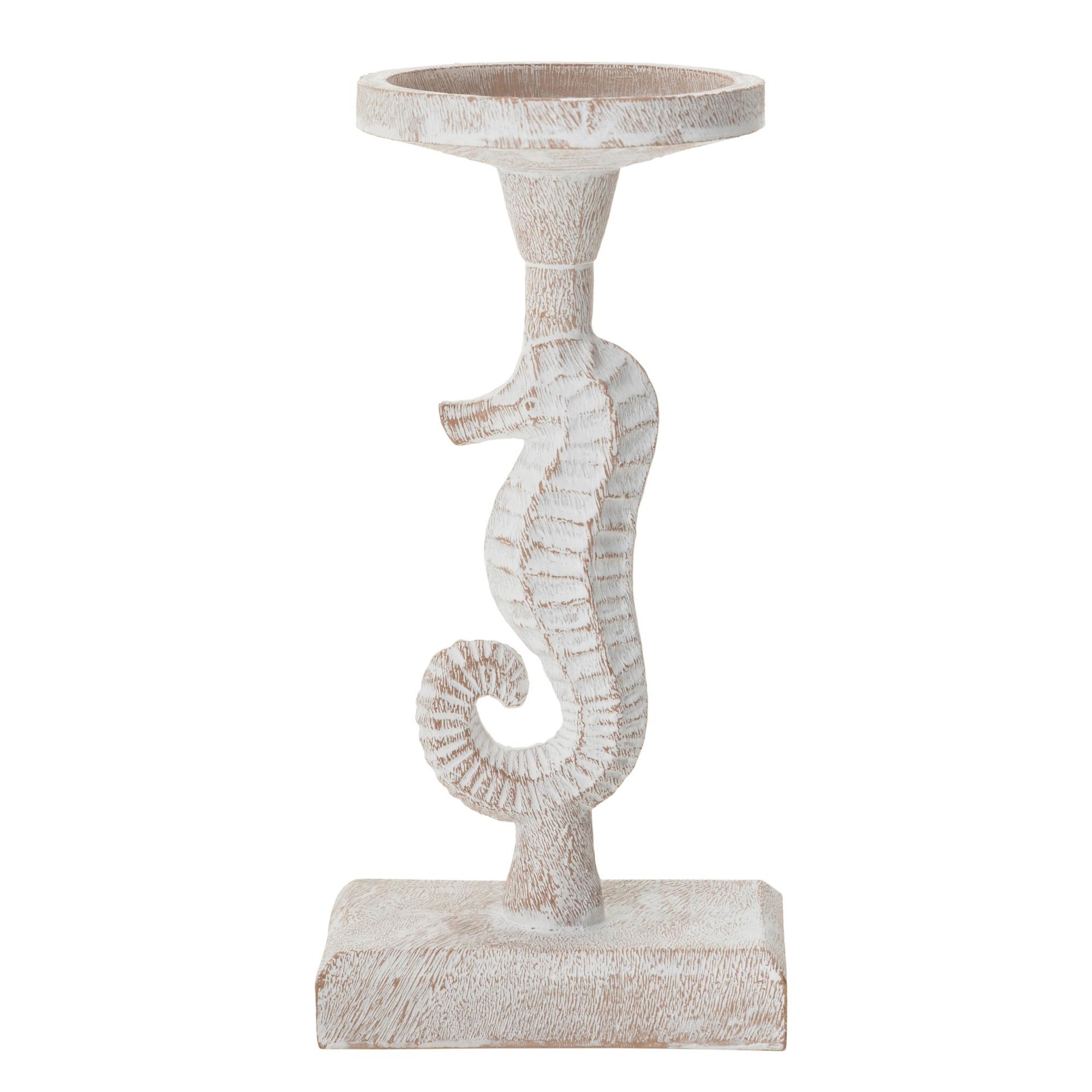 SEAHORSE MUMLUK BEYAZ 11X10X23 CM