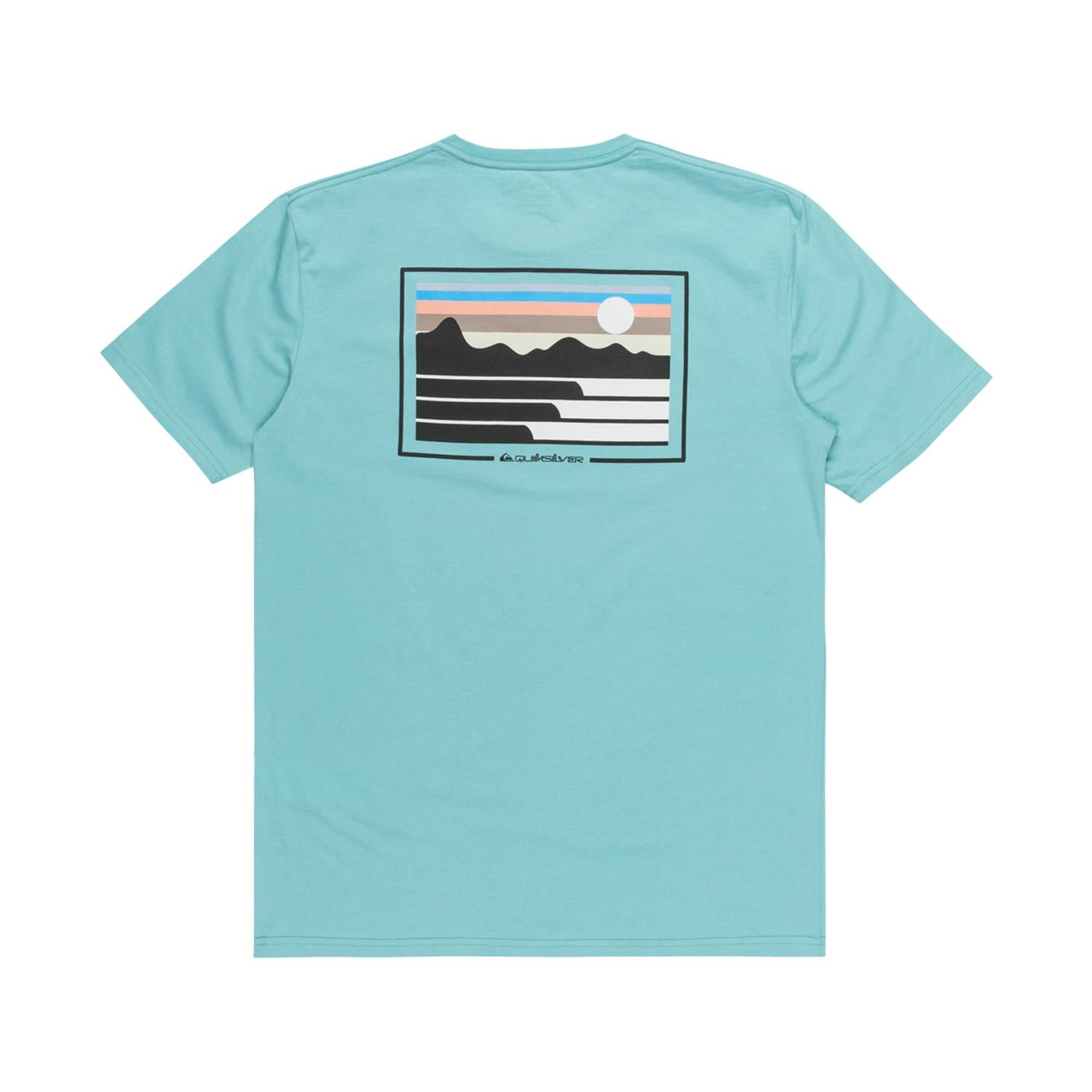 Quiksilver Land And Sea Erkek Mavi Tişört