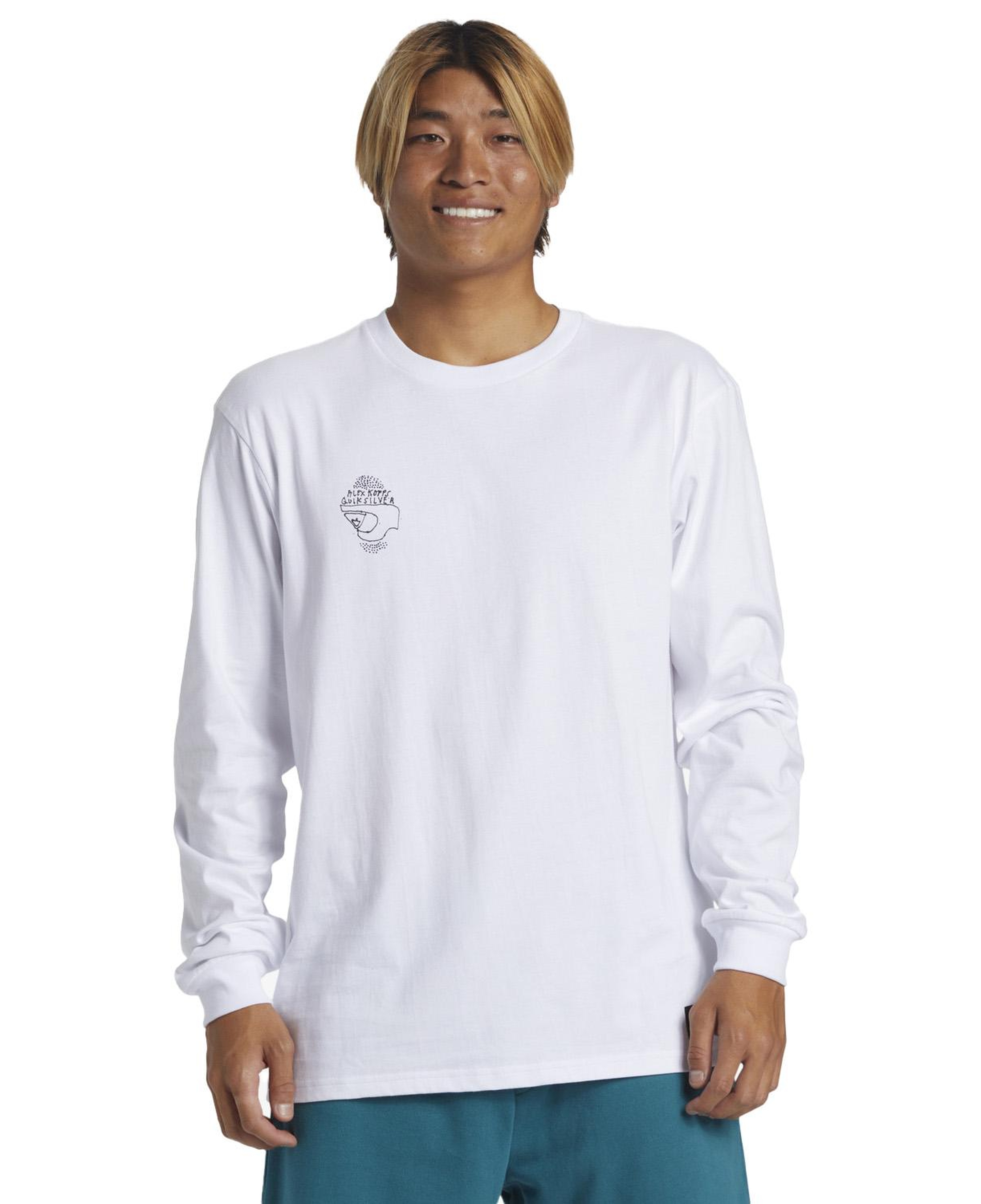 Quiksilver Alex Kopps Ls Can Erkek Beyaz Tişört