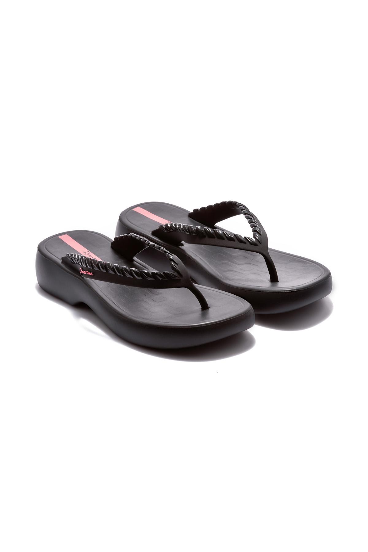 Verano Kadın Parmak Arası Terlik Siyah 35/42