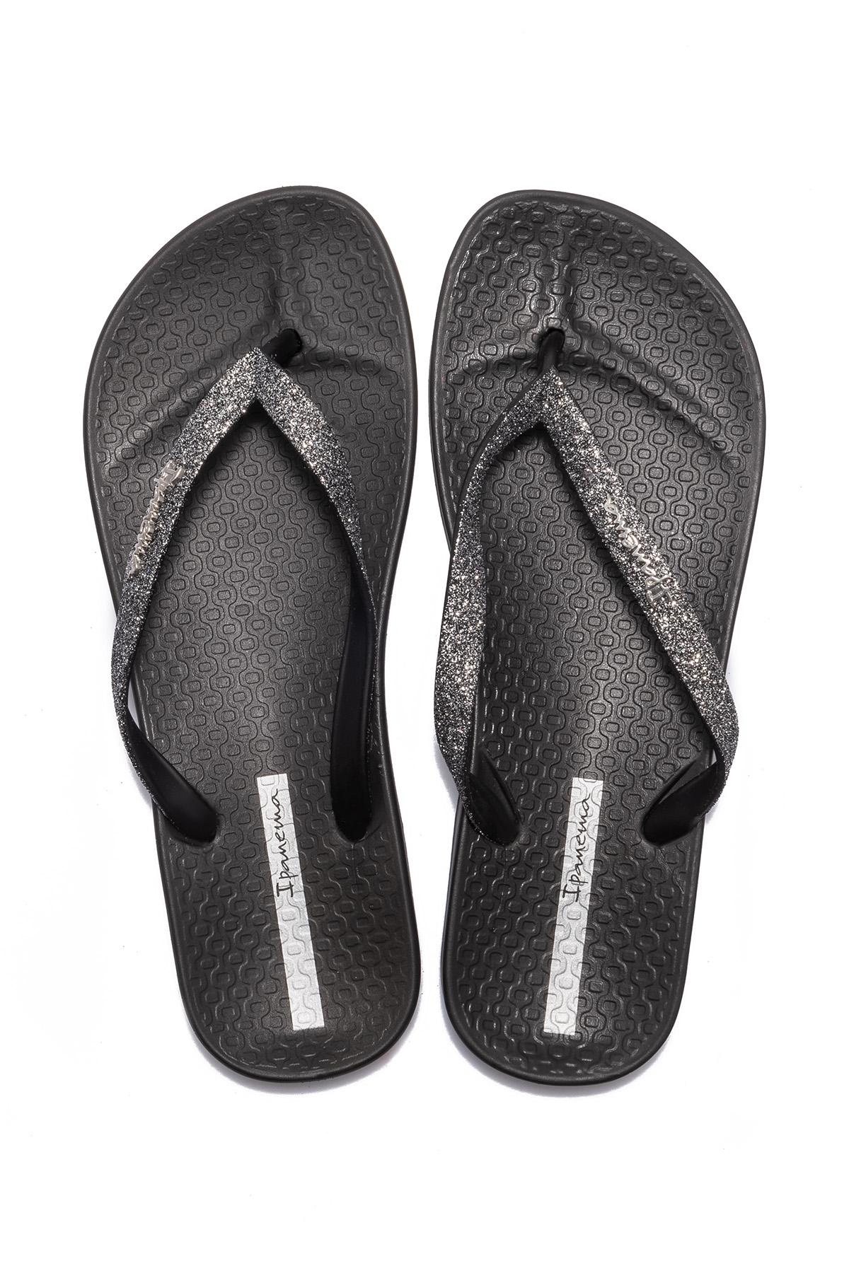 Anatomik Lolita Fem Kadın Parmak Arası Terlik Siyah 35/42